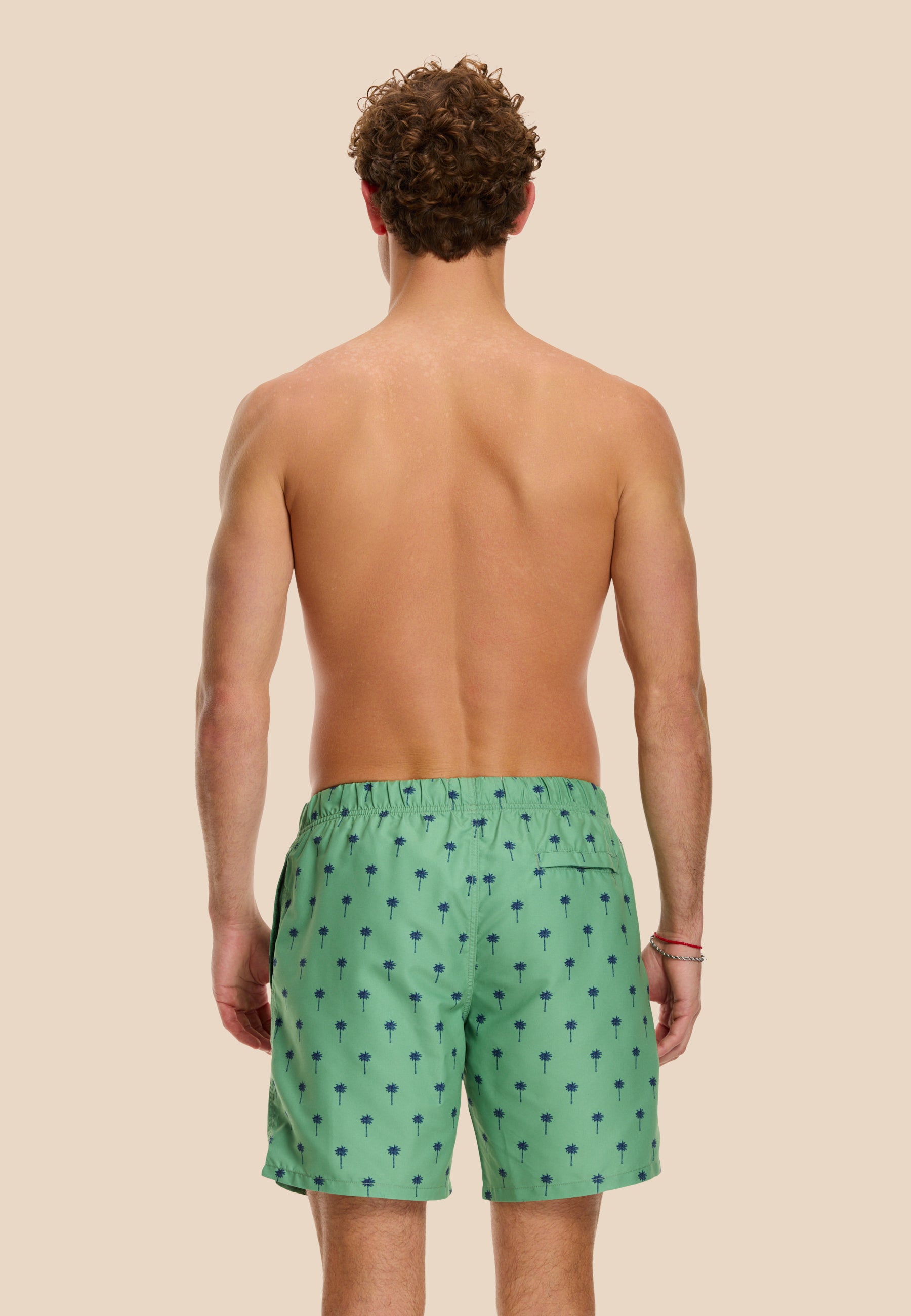 Swim shorts shiwi scratch palm | sage green