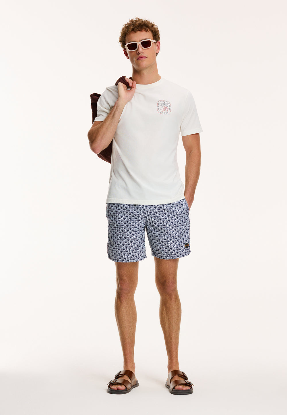 men swim shorts sea shell