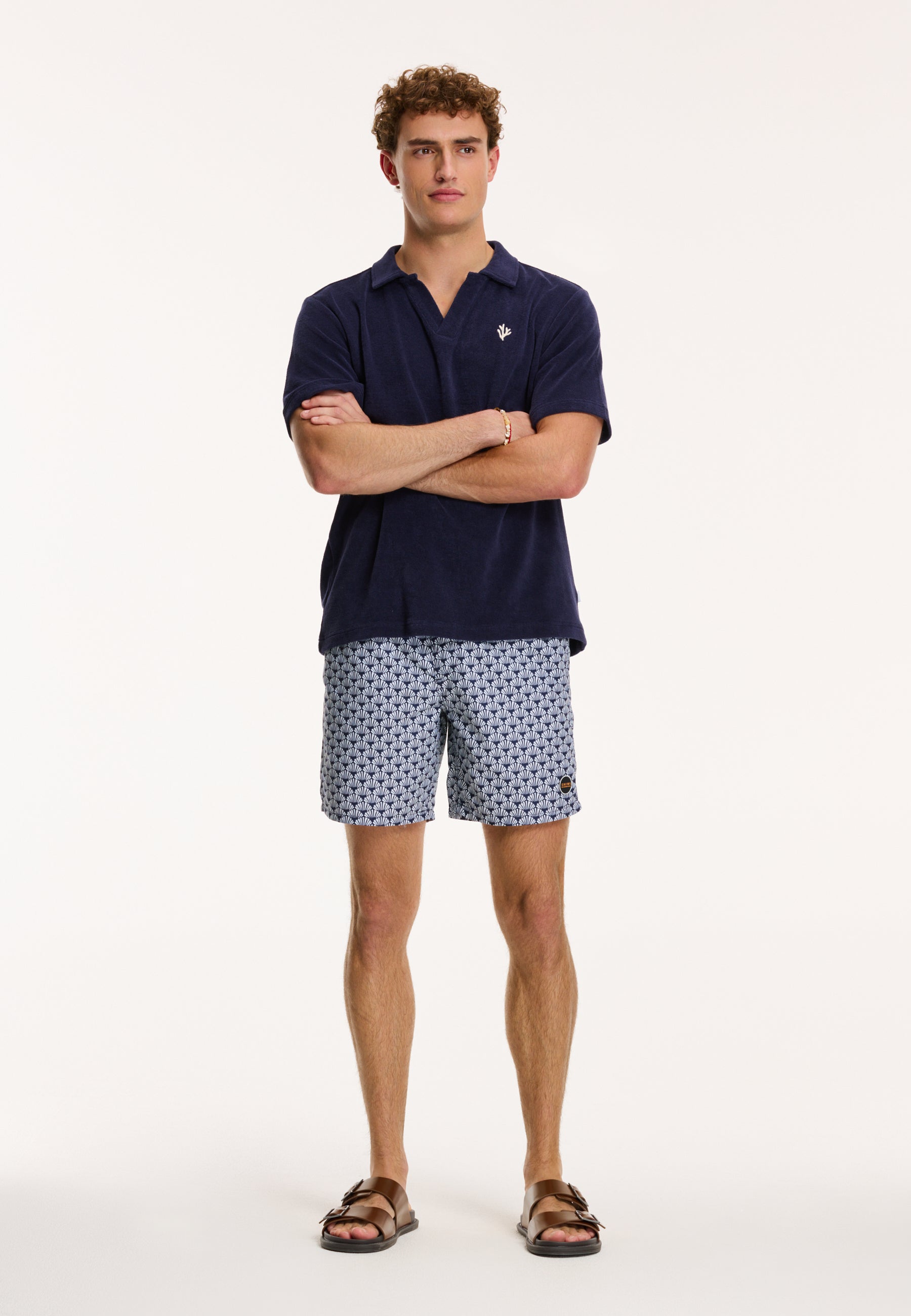 men swim shorts sea shell