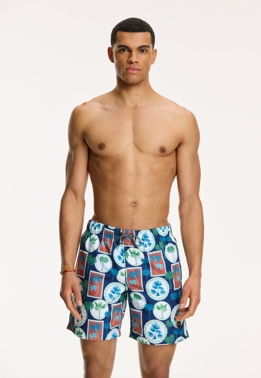 men swim shorts painted palm