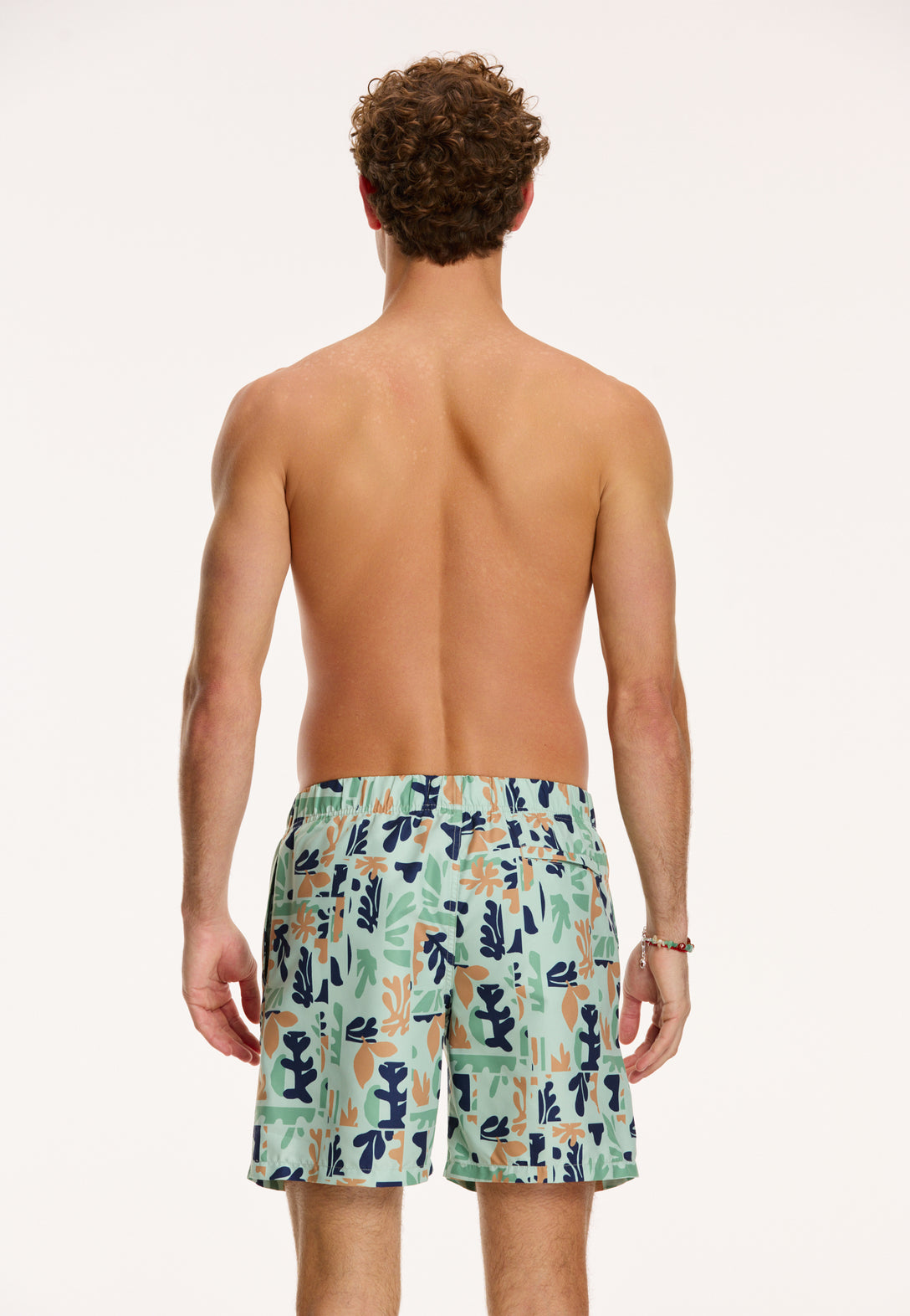 men swim shorts seaweed collage