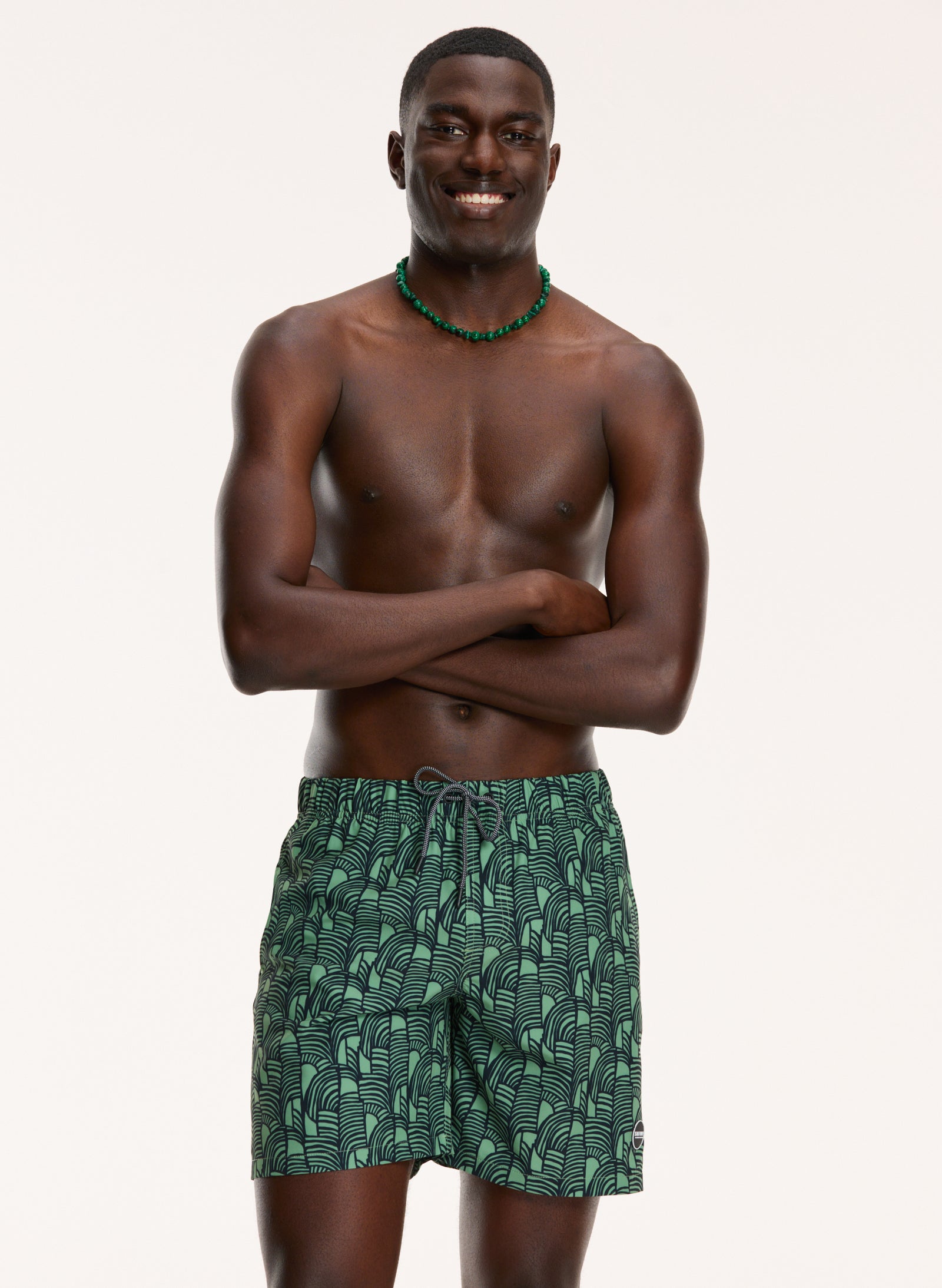 men swim shorts abstract jungle
