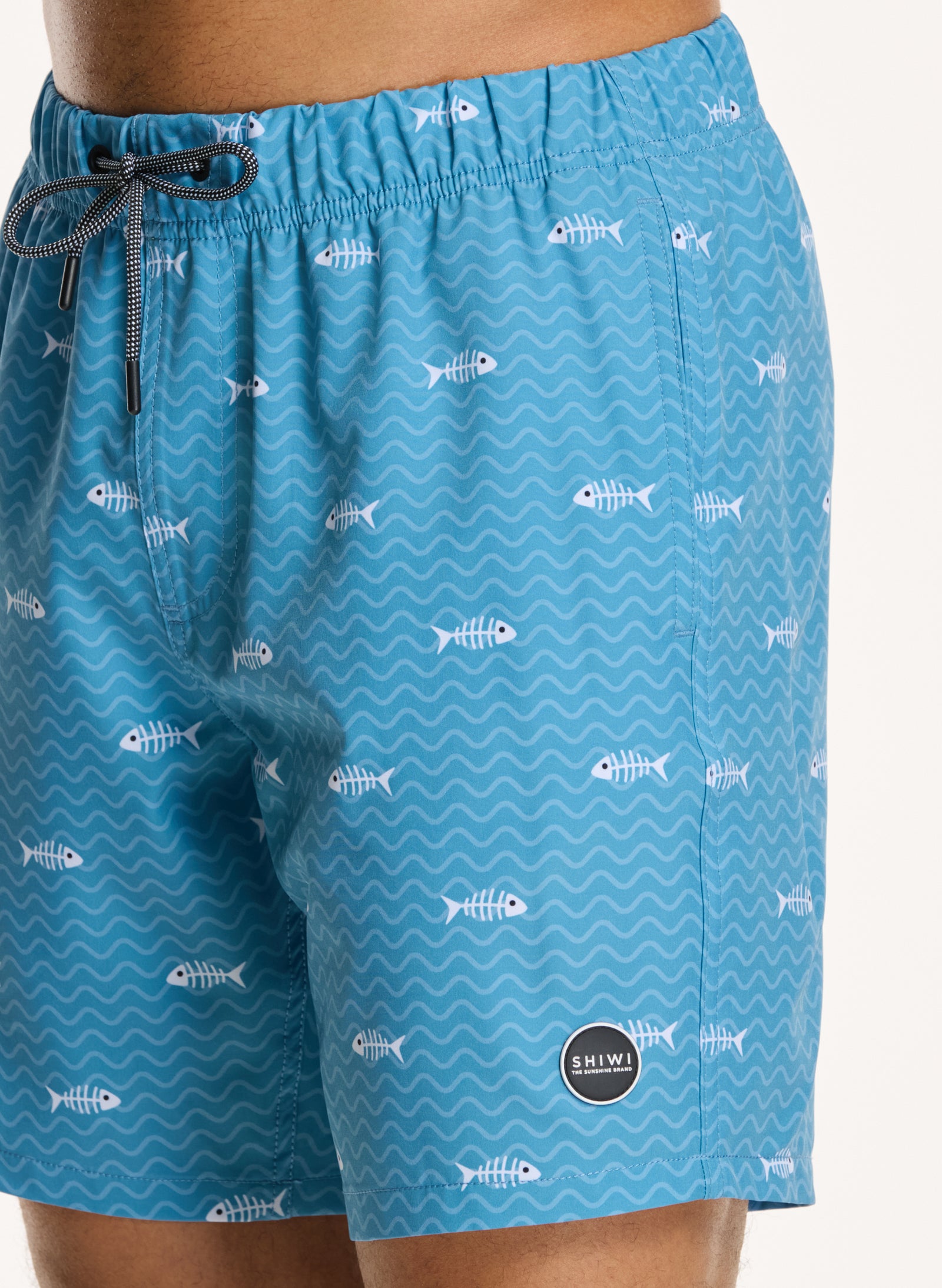 men swim shorts fish bone