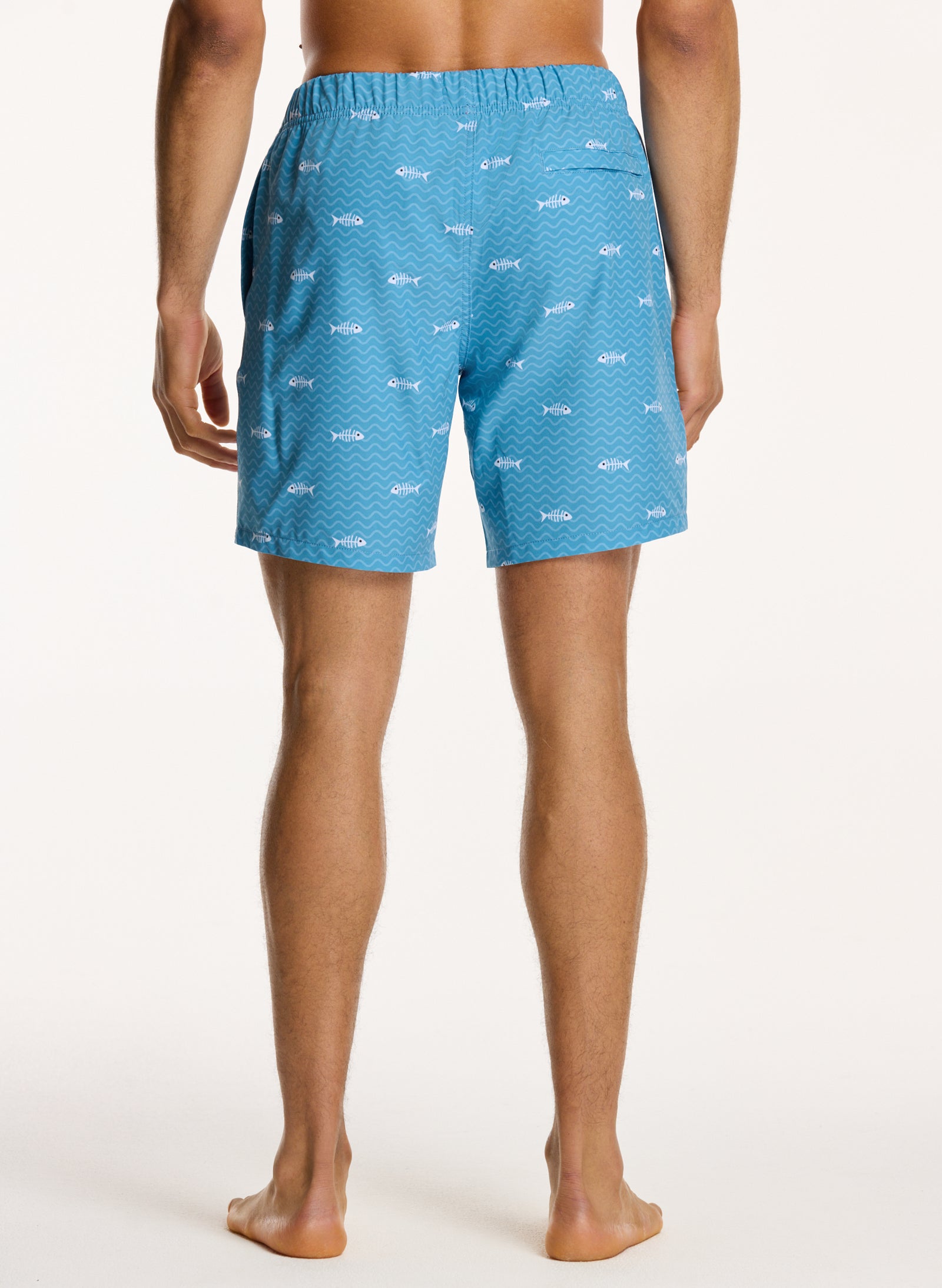 men swim shorts fish bone