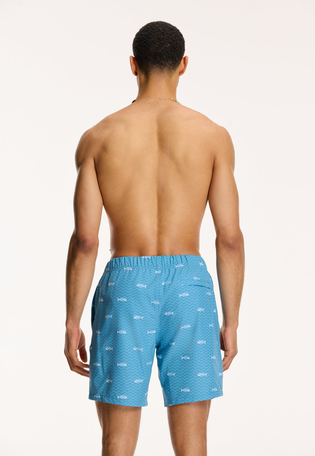 men swim shorts fish bone