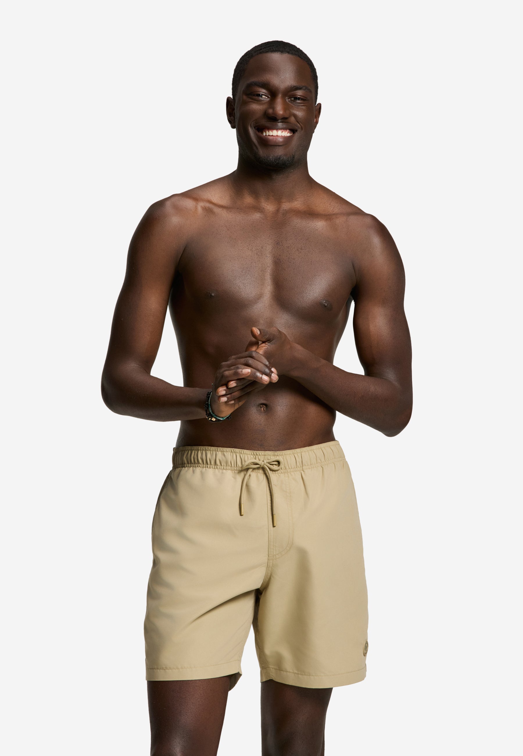MIKE swim shorts solid | beige rock