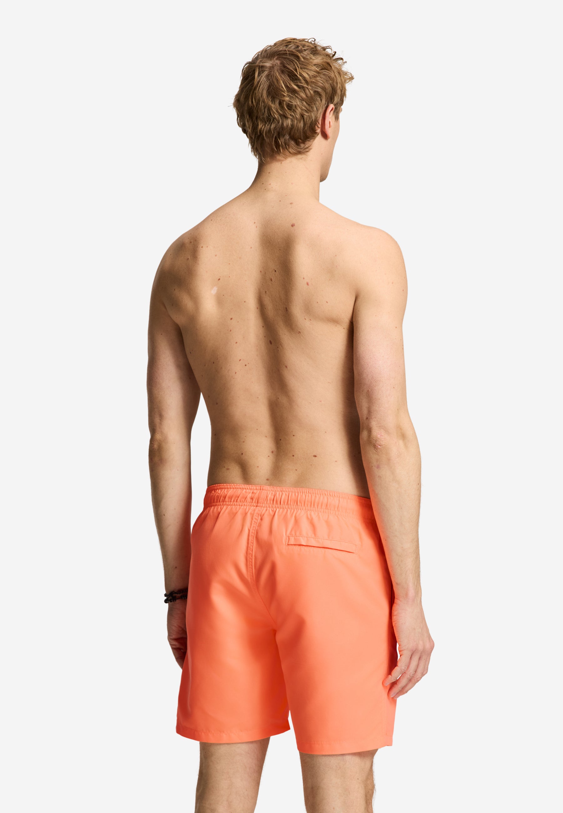 MIKE swim shorts solid | orange neon