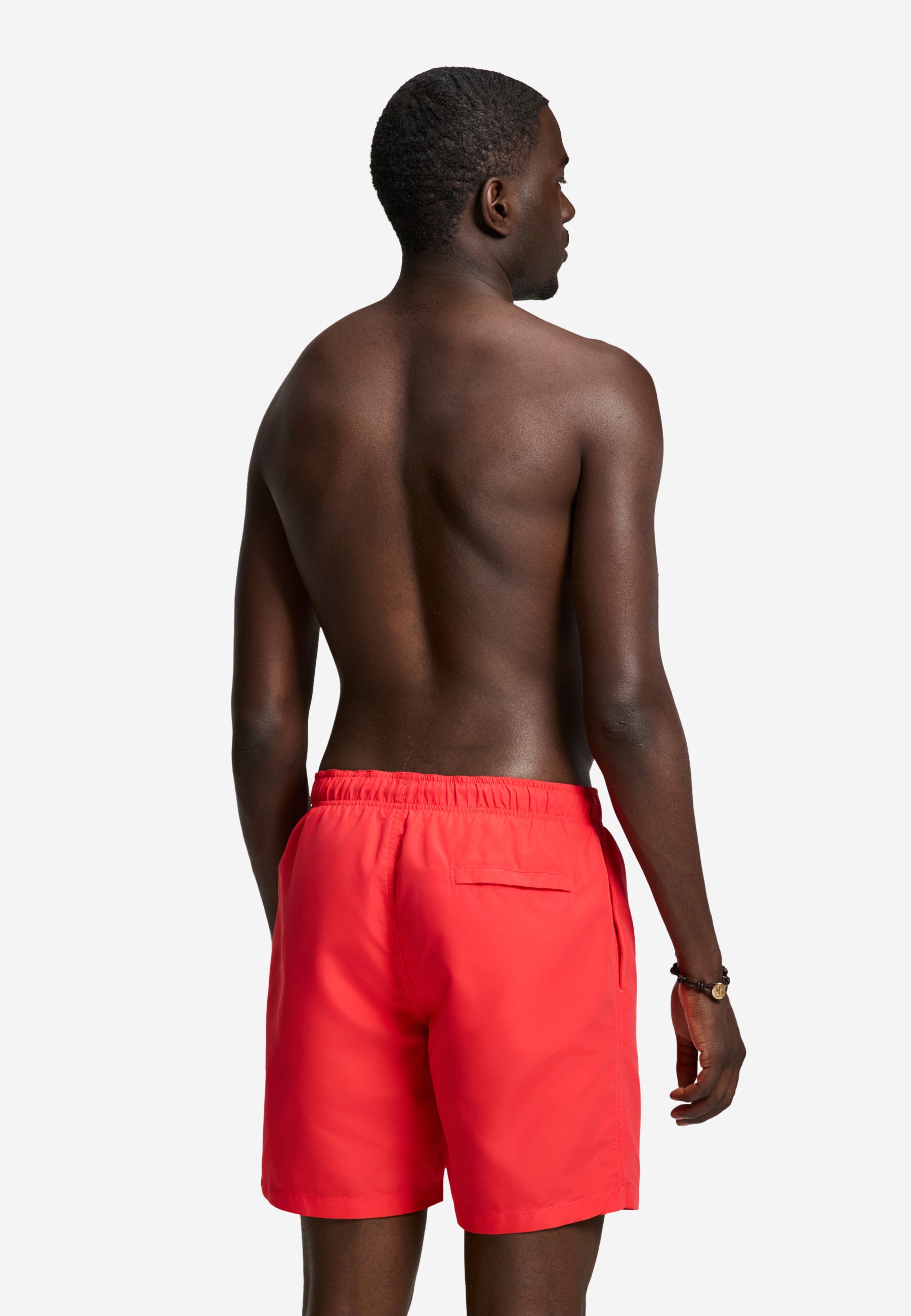MIKE zwembroek effen | red hibiscus