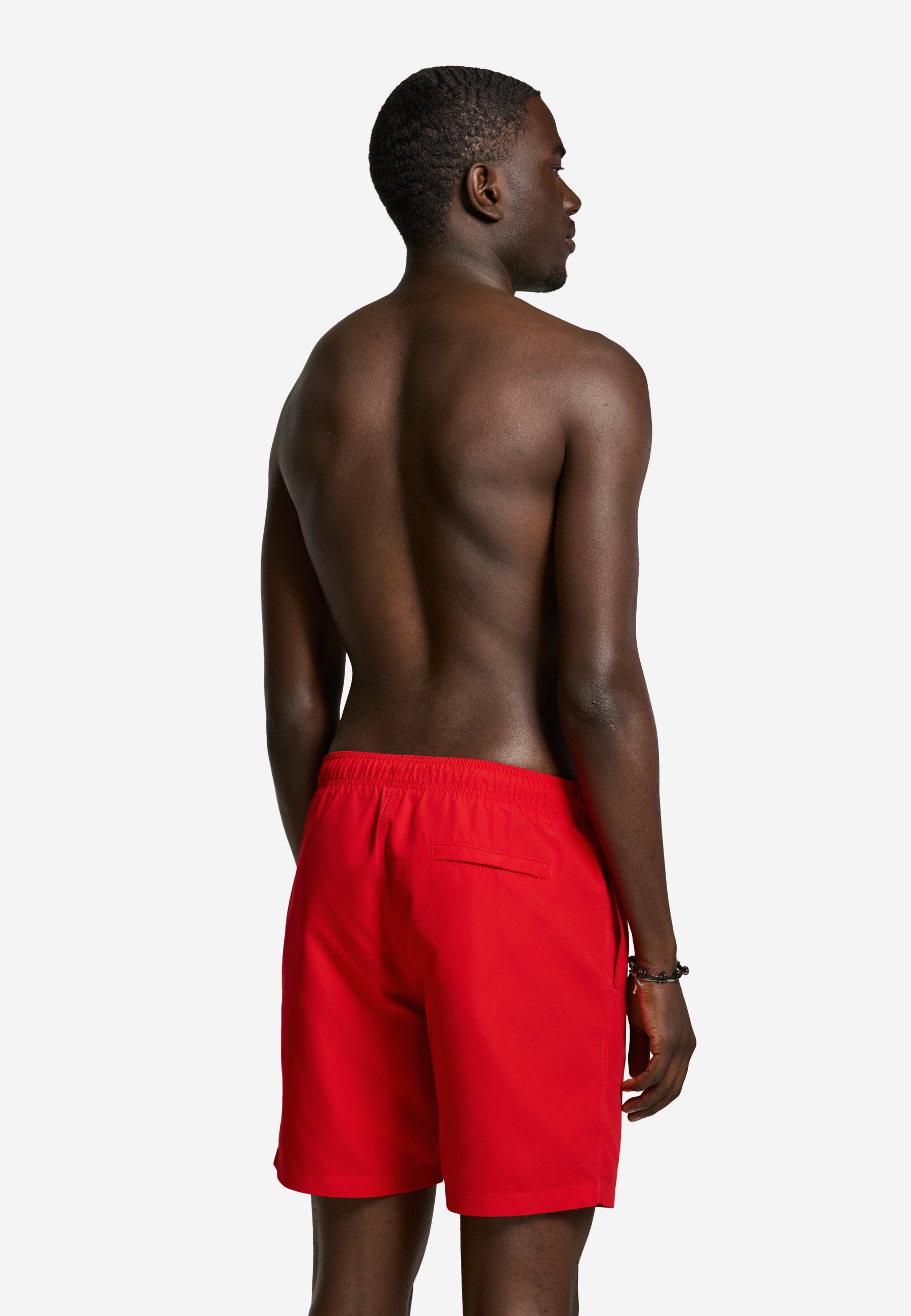 MIKE swim shorts solid | chinese red