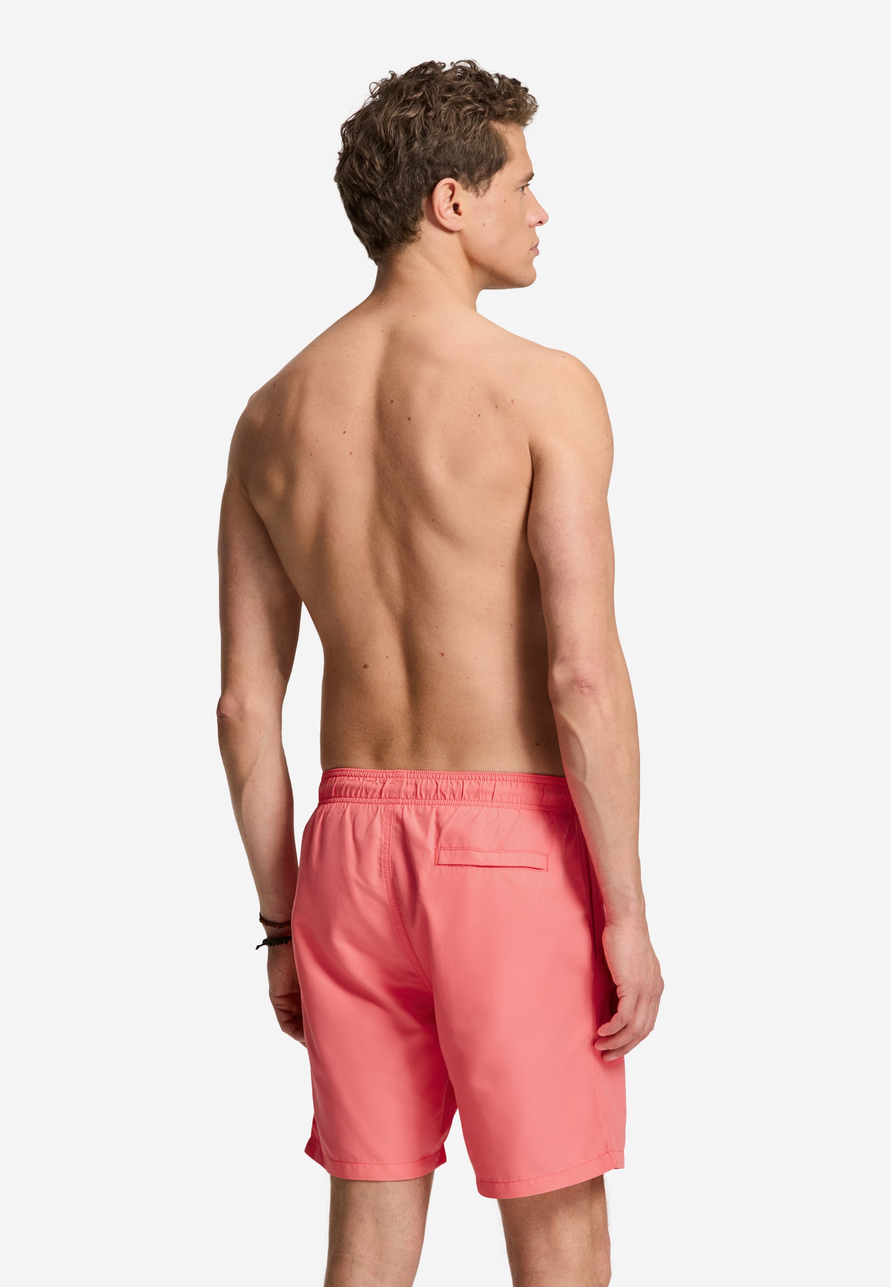 MIKE swim shorts solid | fluo red