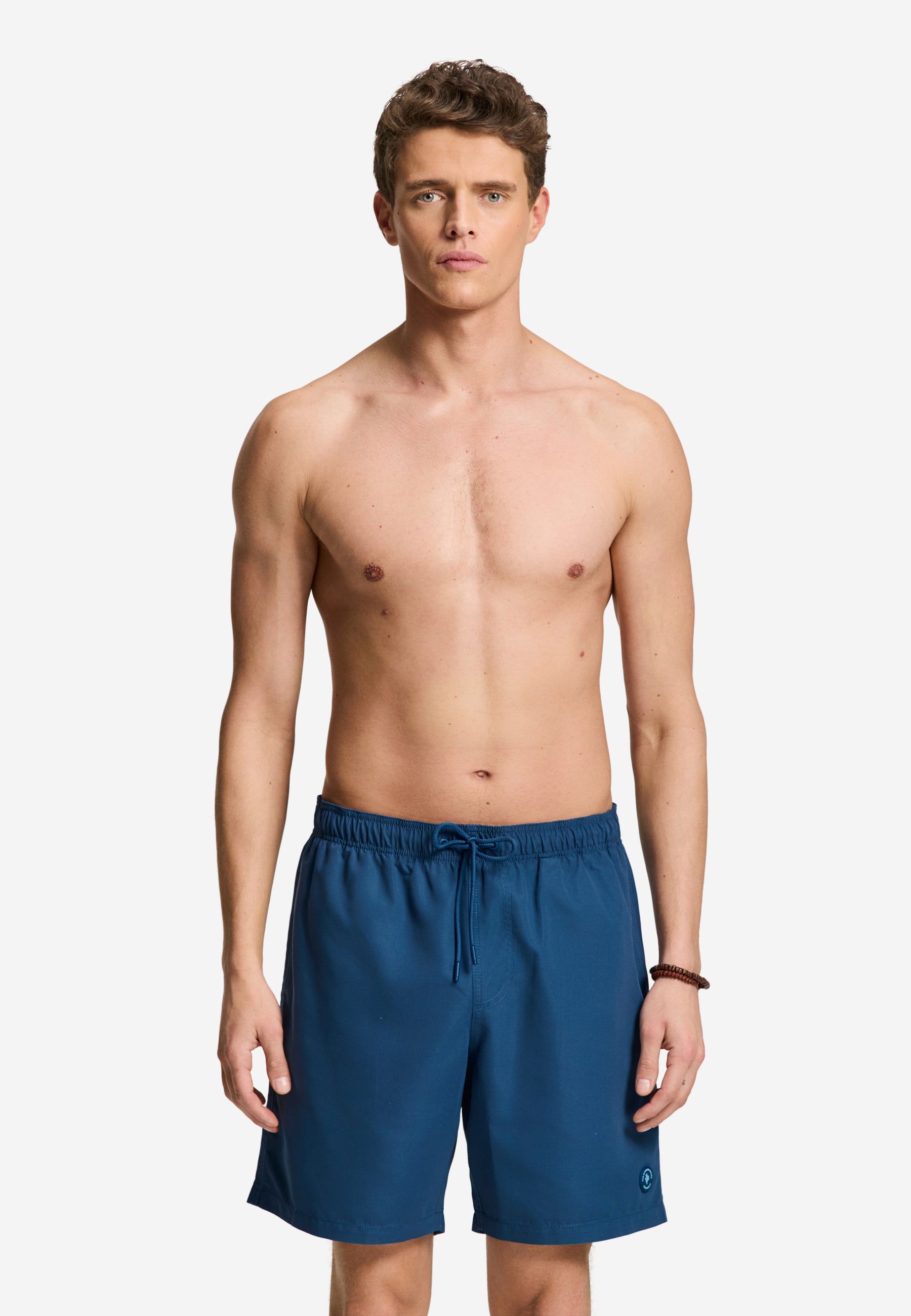 MIKE swim shorts solid | blue slate