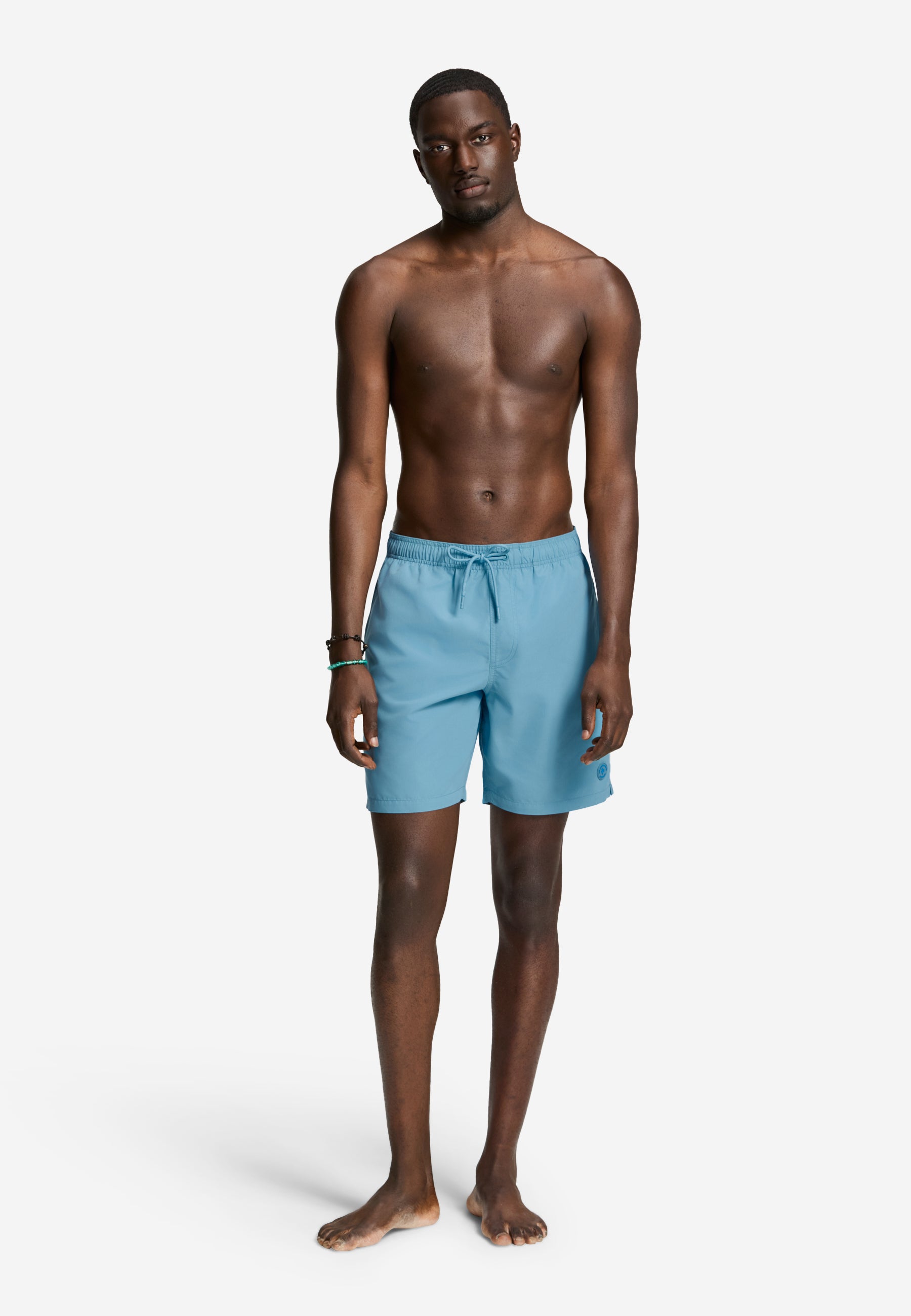 MIKE swim shorts solid | canadian blue