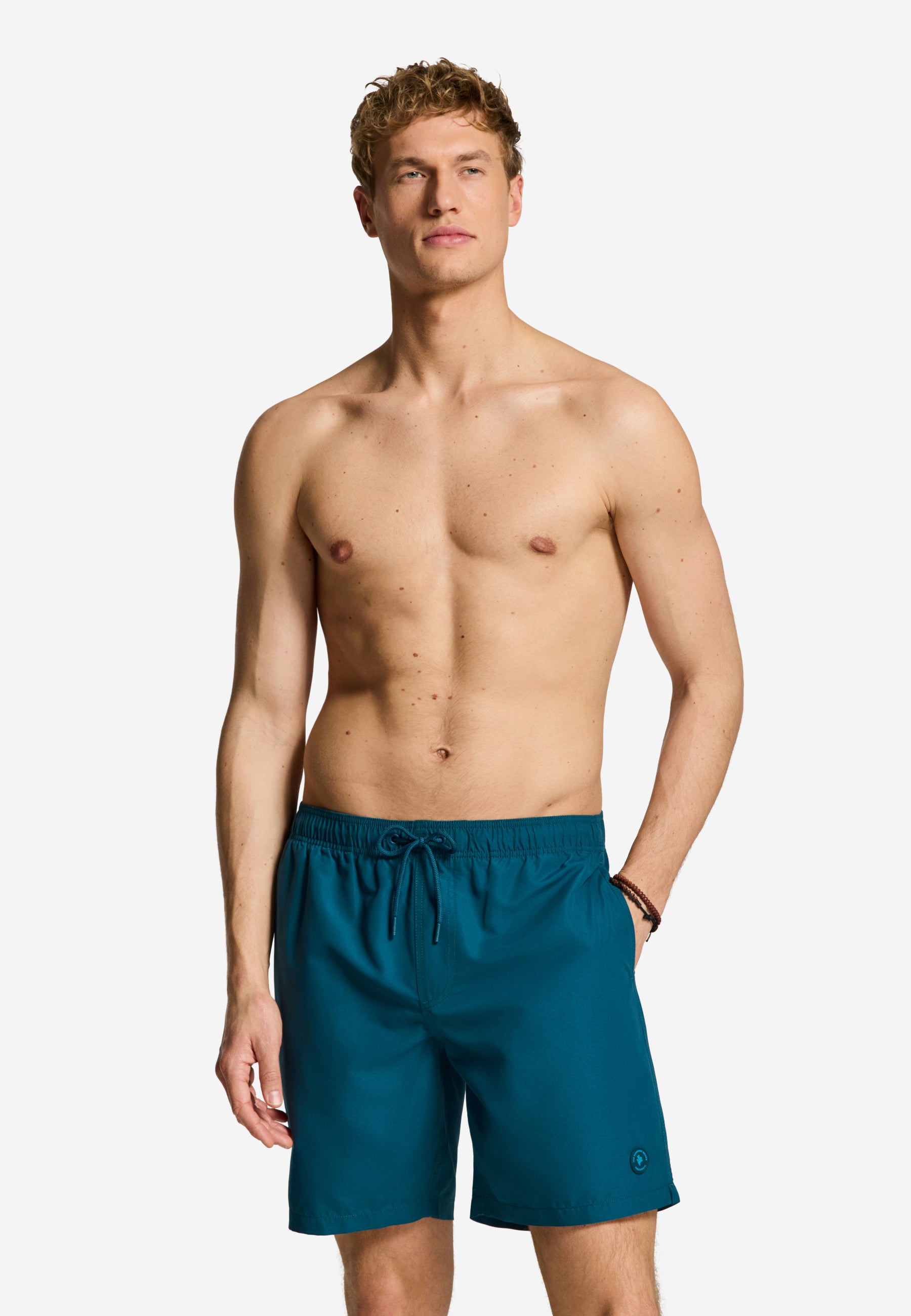 MIKE swim shorts solid | blue pond