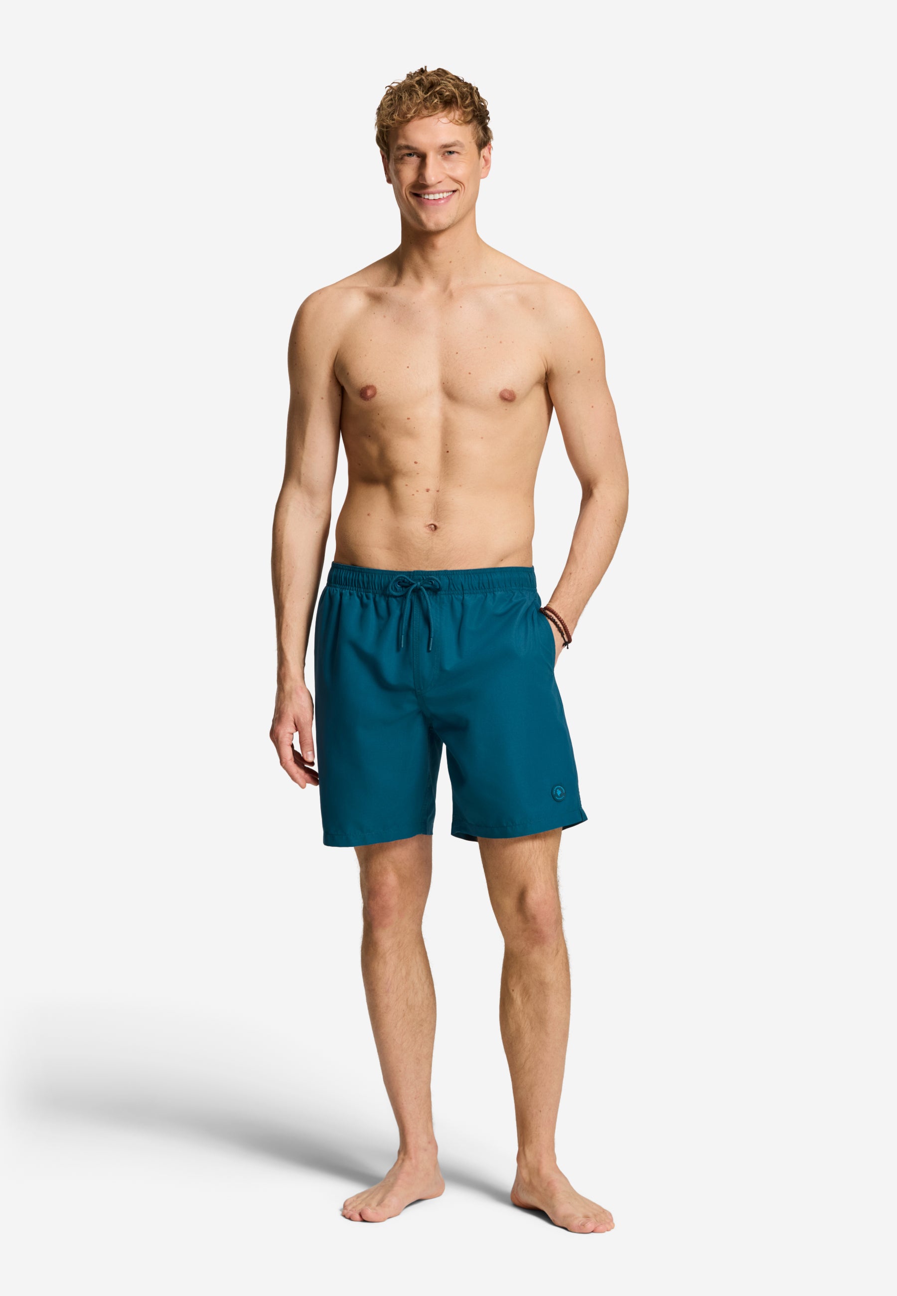 MIKE swim shorts solid | blue pond