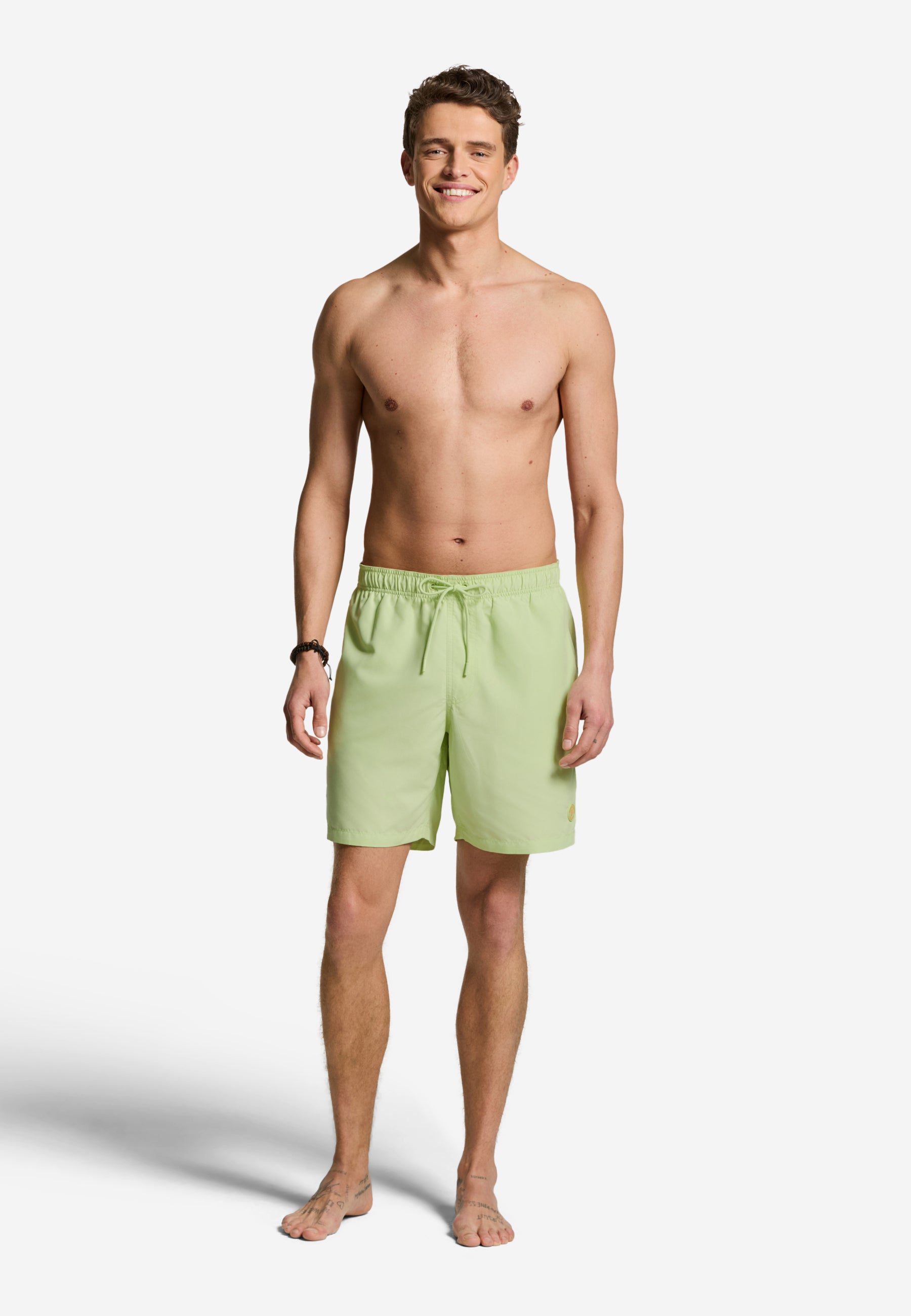 MIKE swim shorts solid | green light lime