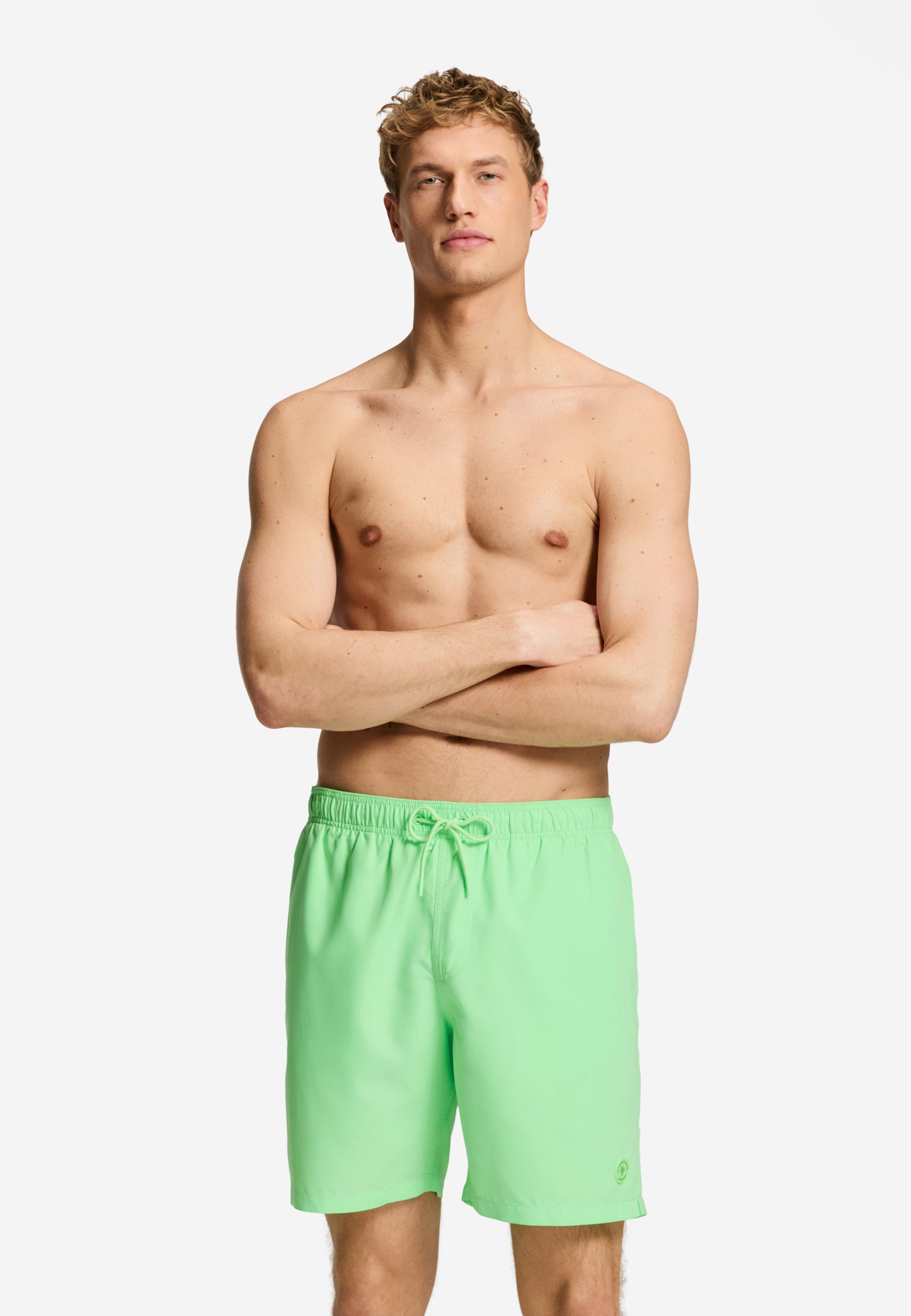 MIKE swim shorts solid | new neon green