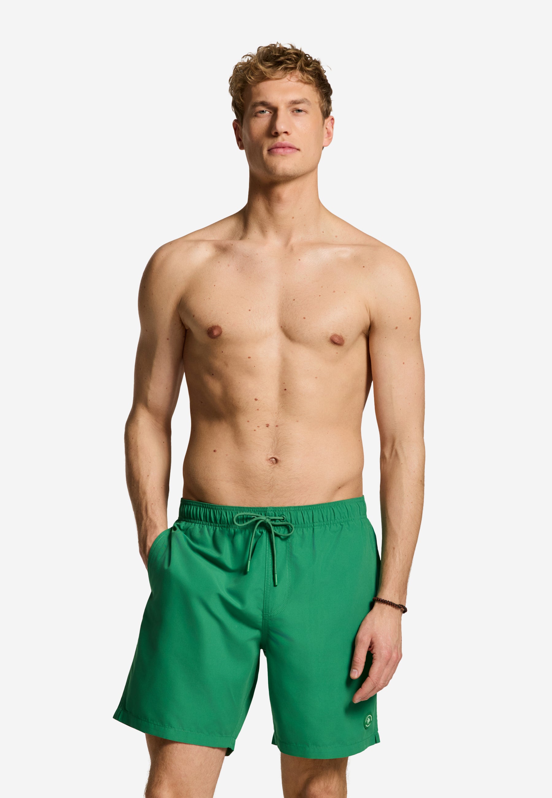MIKE swim shorts solid | green canopy