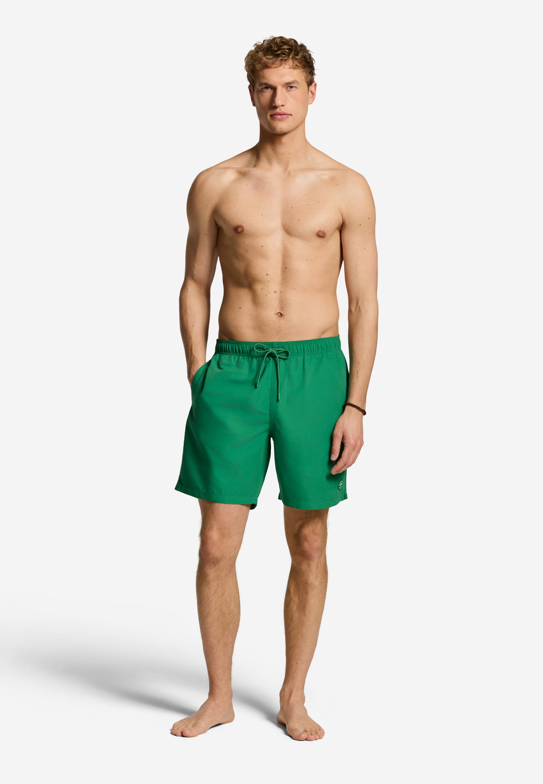 MIKE swim shorts solid | green canopy