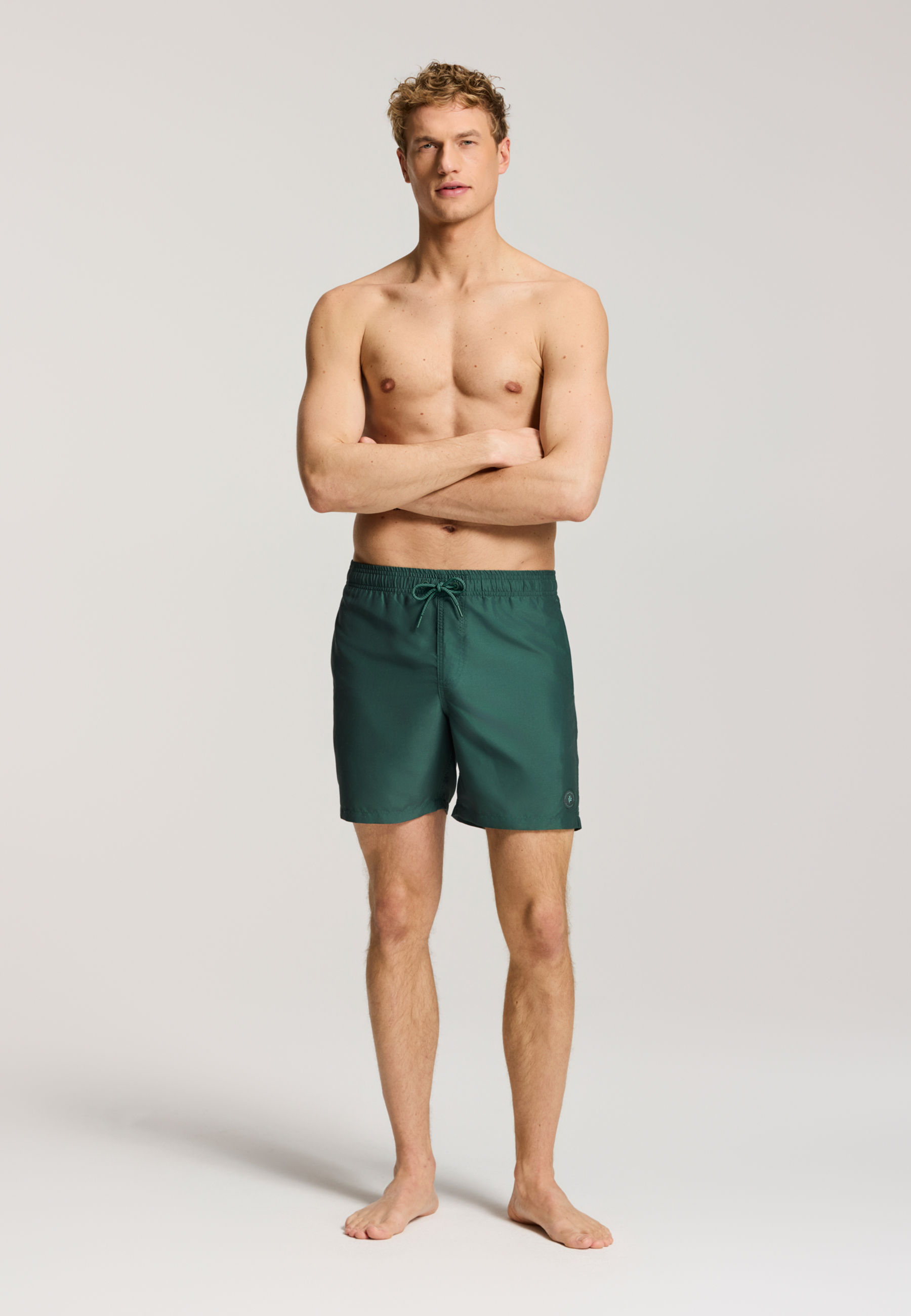 MIKE swim shorts solid | green leaf - Shiwi
