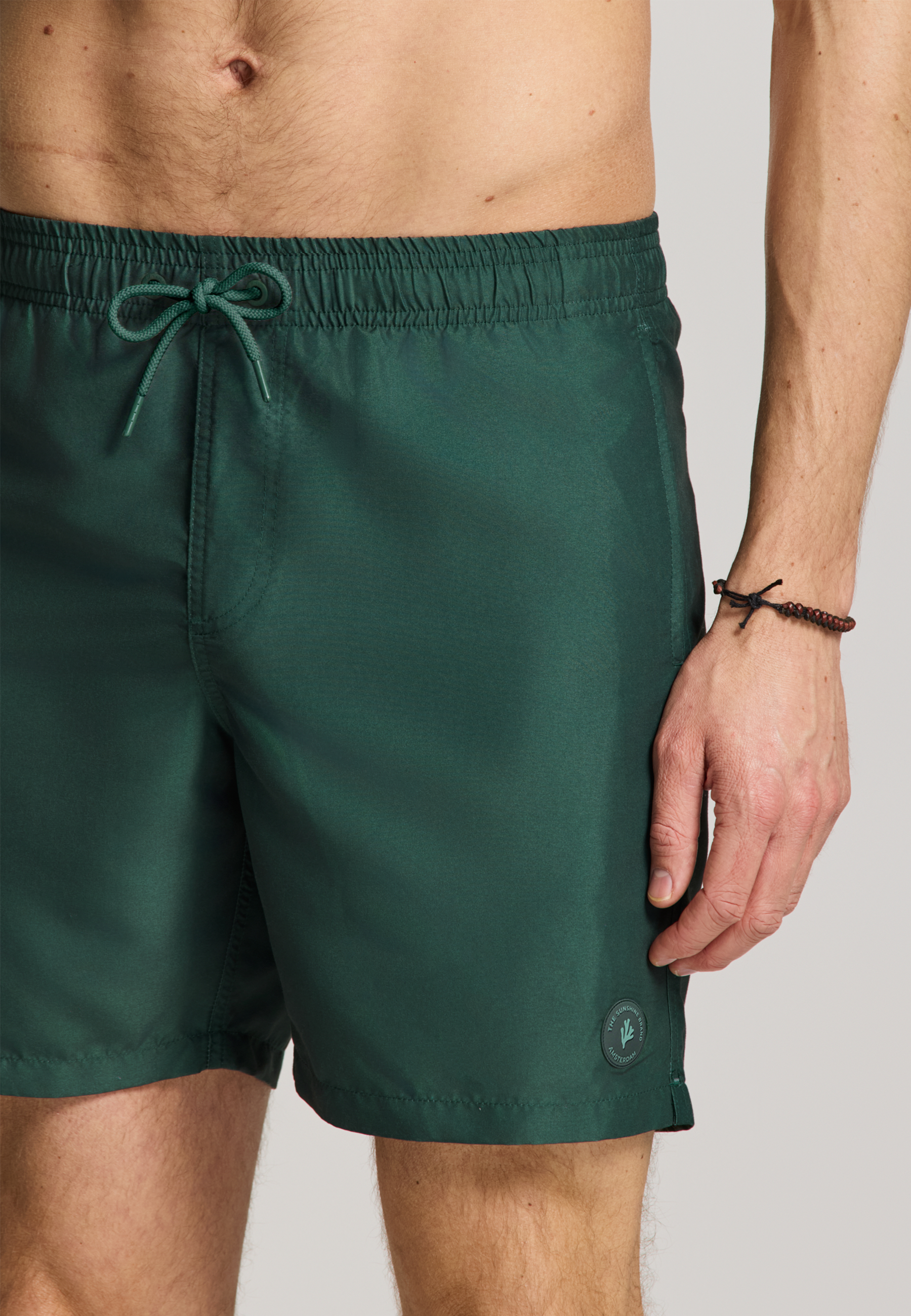 MIKE swim shorts solid | green leaf - Shiwi