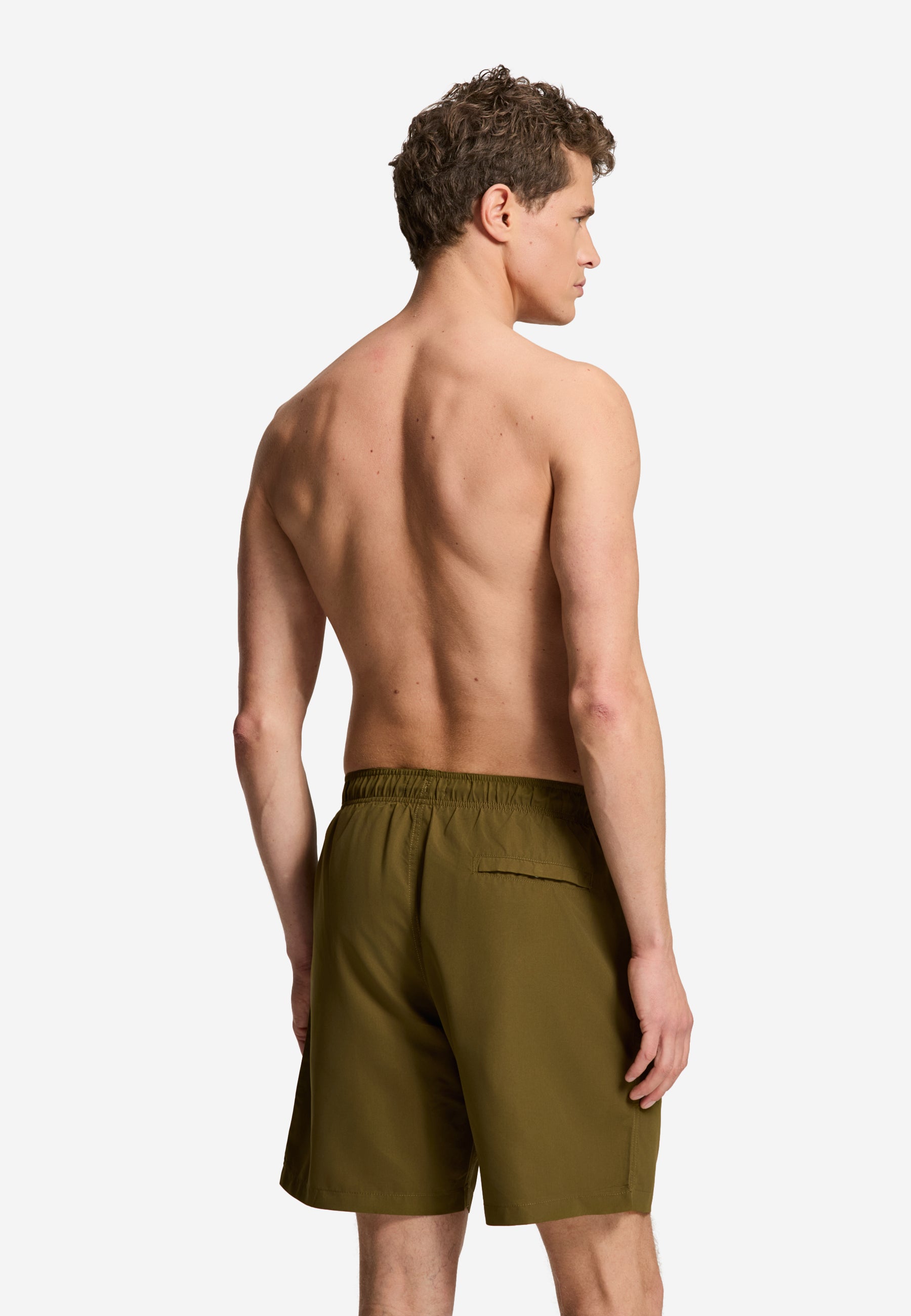 MIKE swim shorts solid | green olive