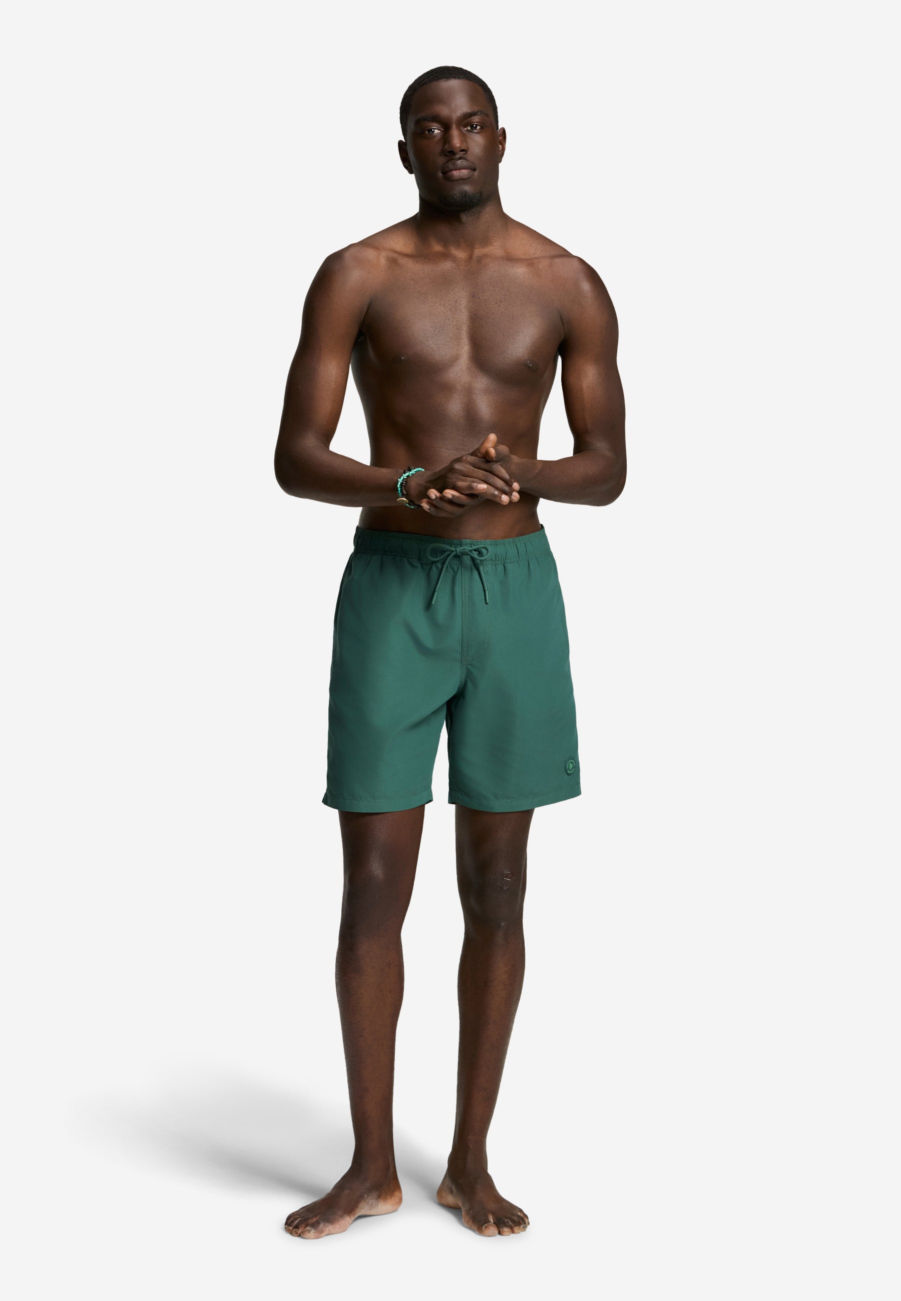 MIKE swim shorts solid | cilantro green