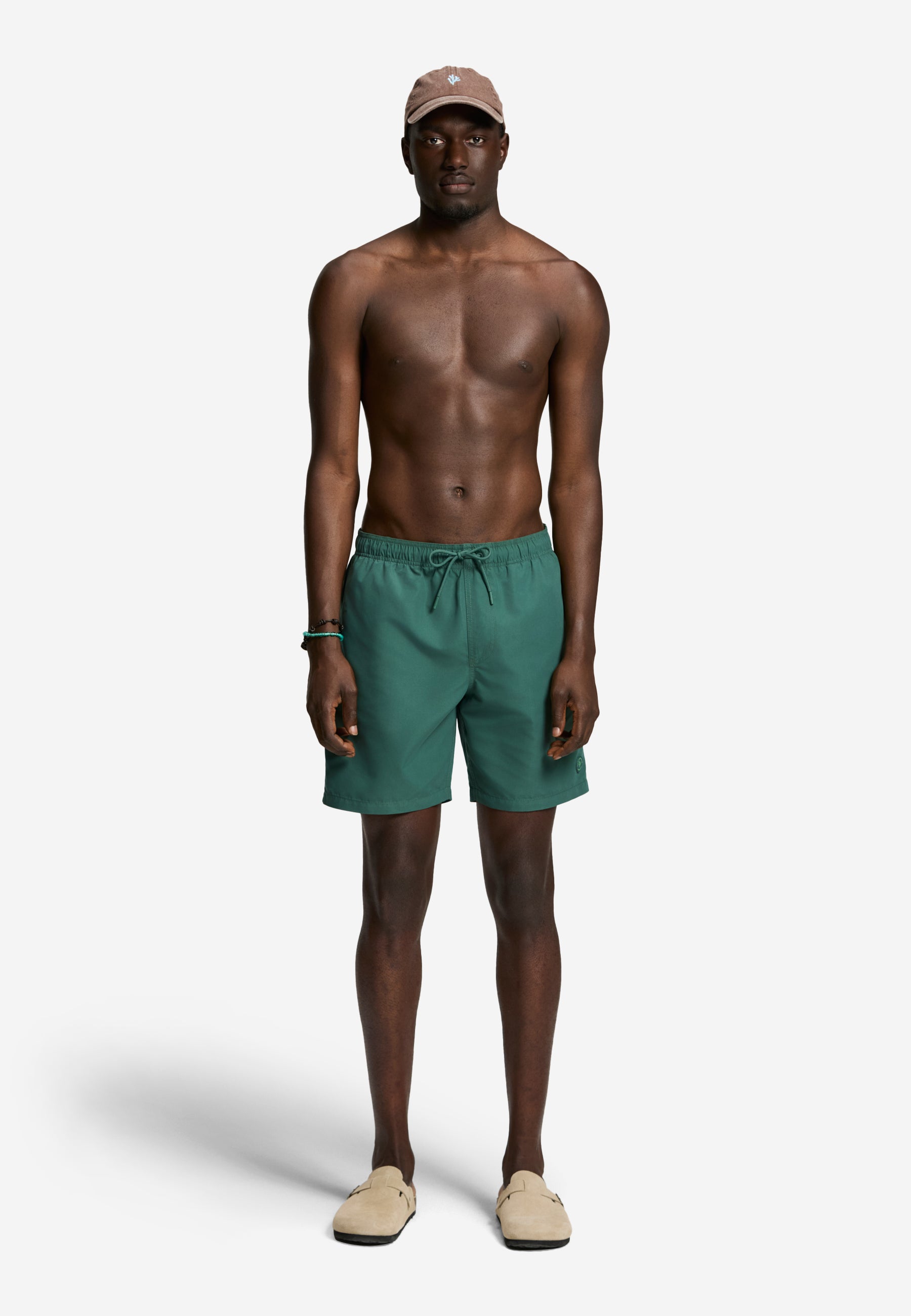 MIKE swim shorts solid | cilantro green