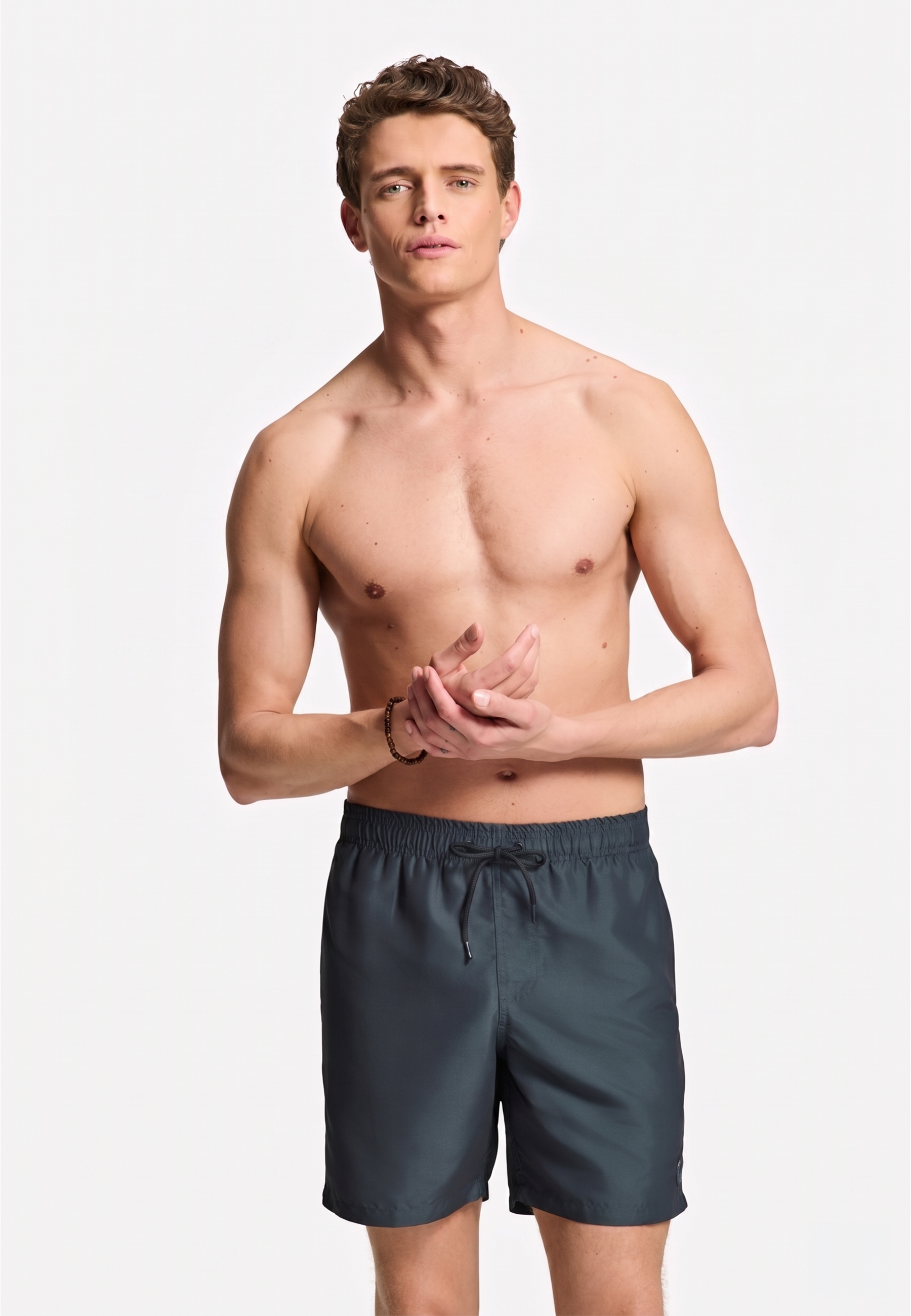 MIKE swim shorts solid | black cove