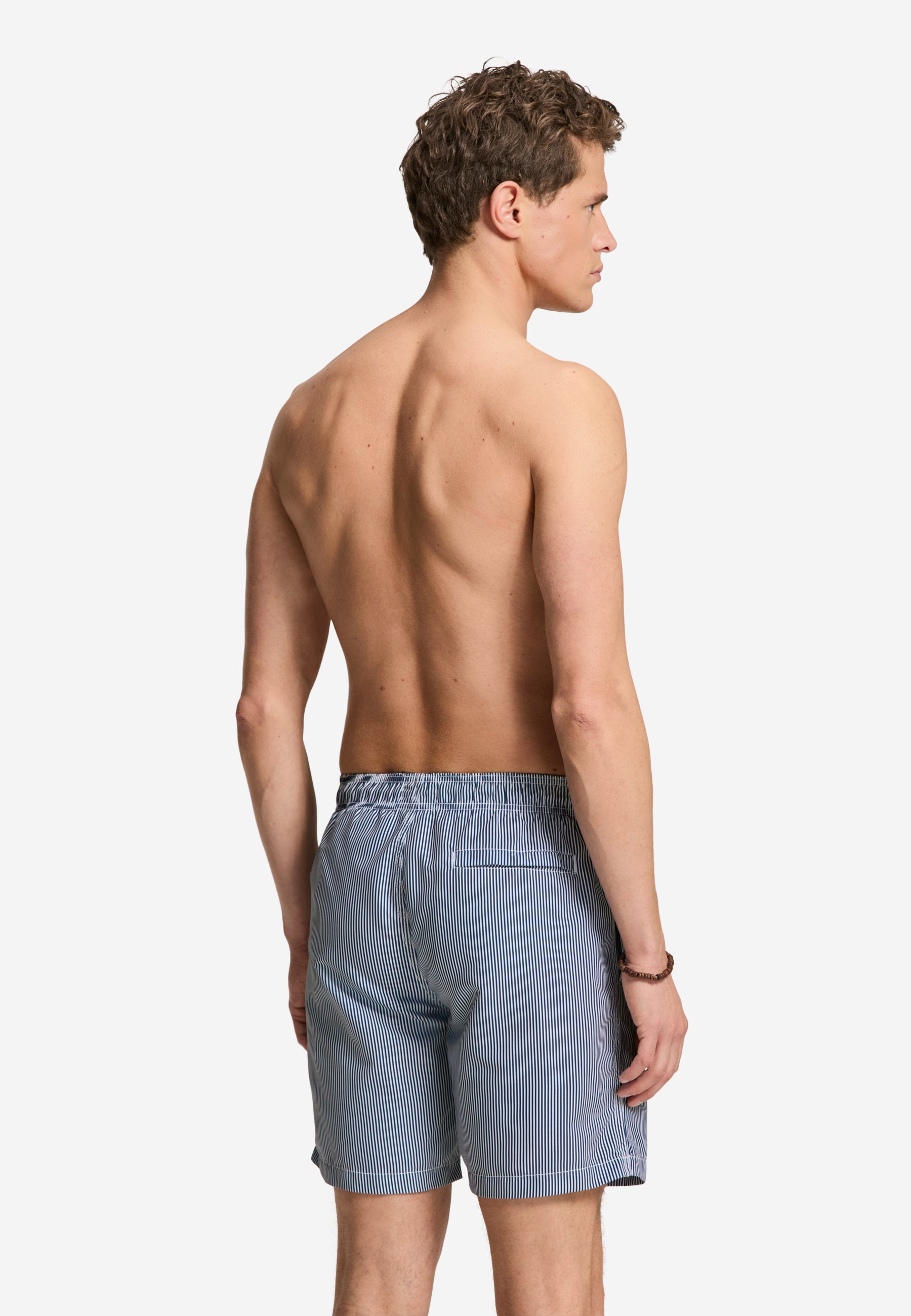 MIKE zwembroek fine stripe | blue navy