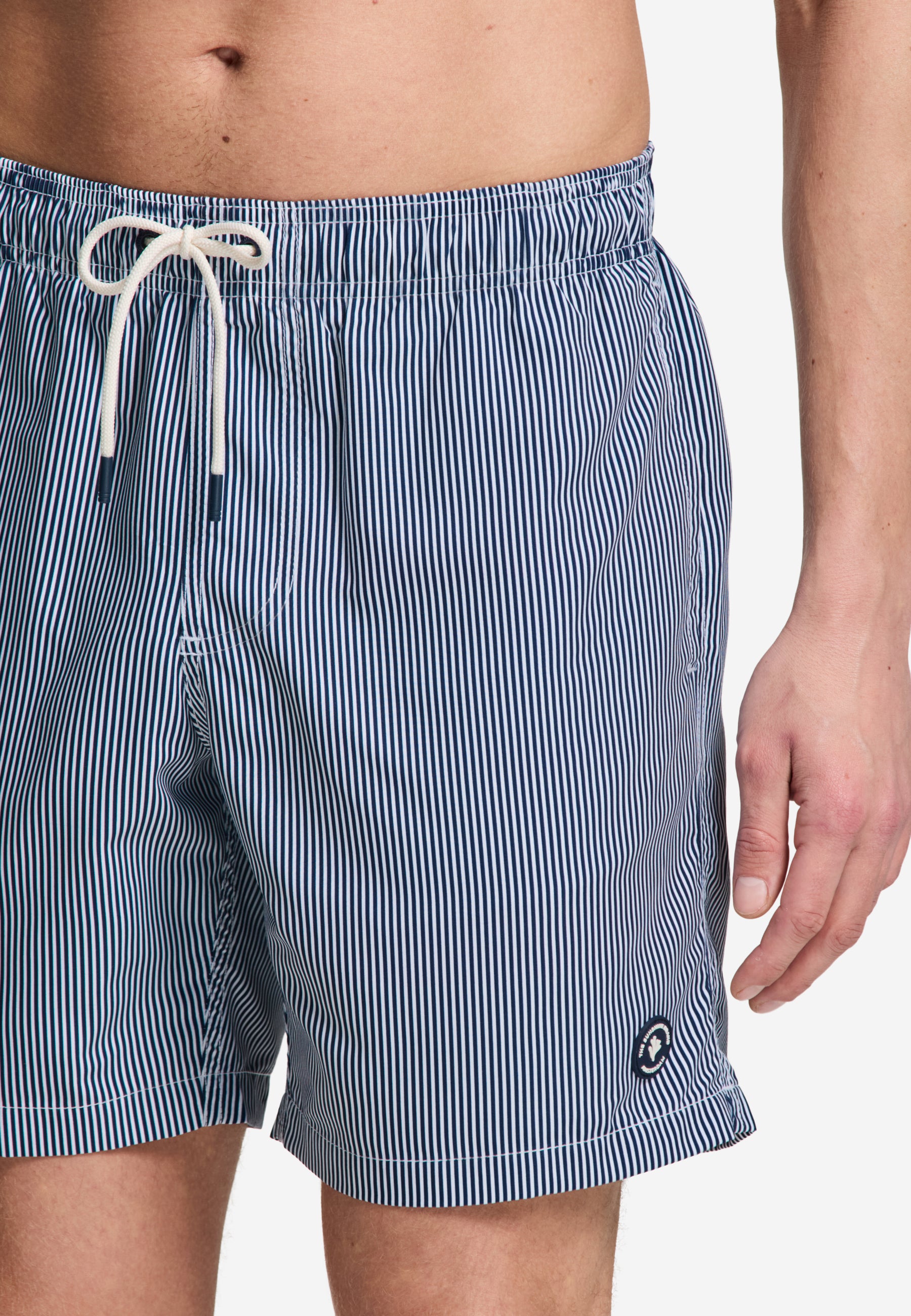 MIKE zwembroek fine stripe | blue navy