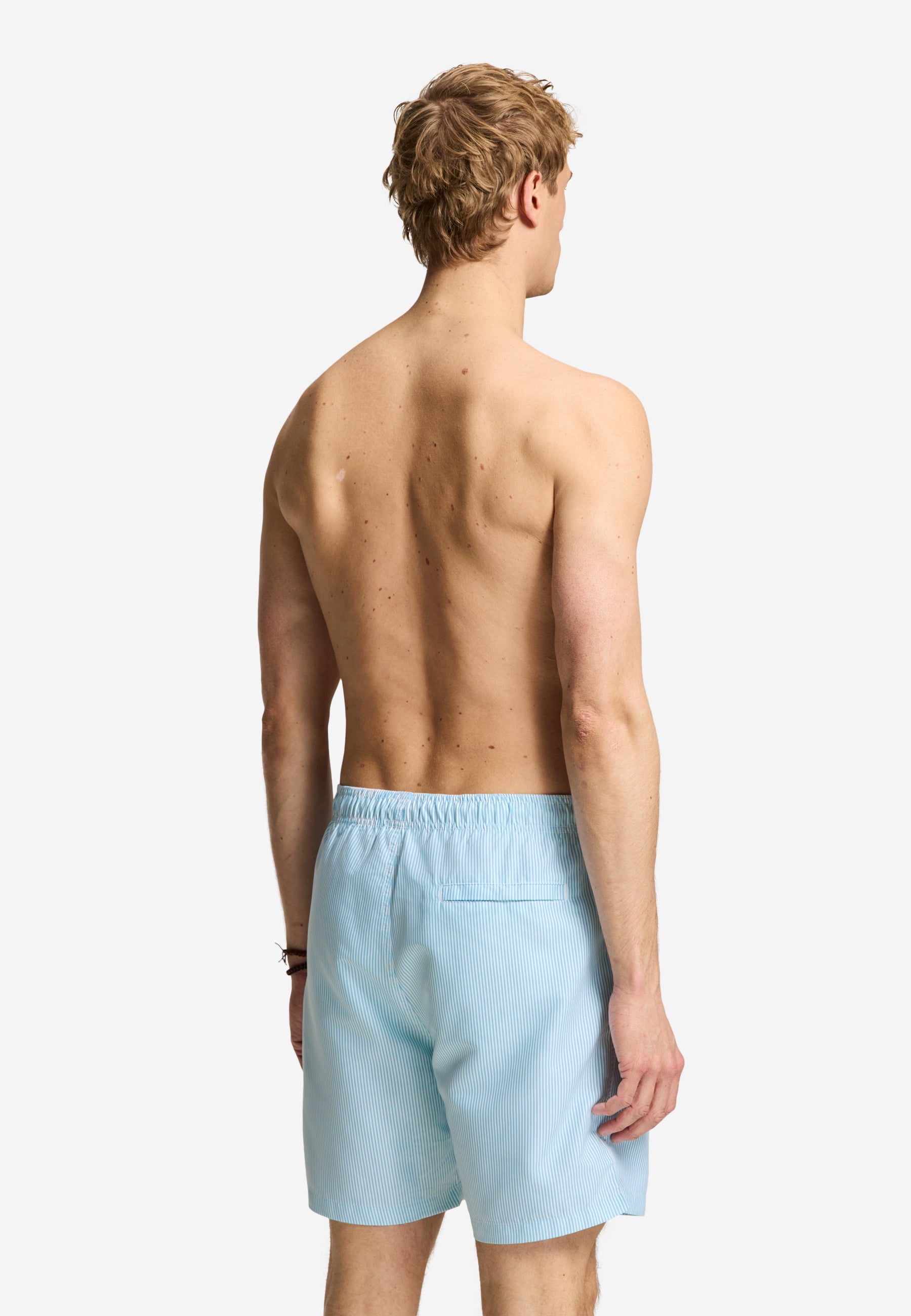 MIKE swim shorts fine stripe | blue sky