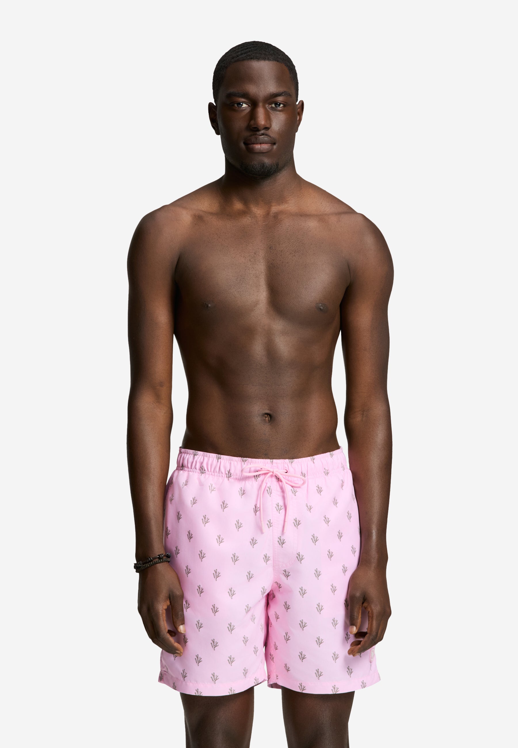 MIKE swim shorts sketched coral | pink smoke