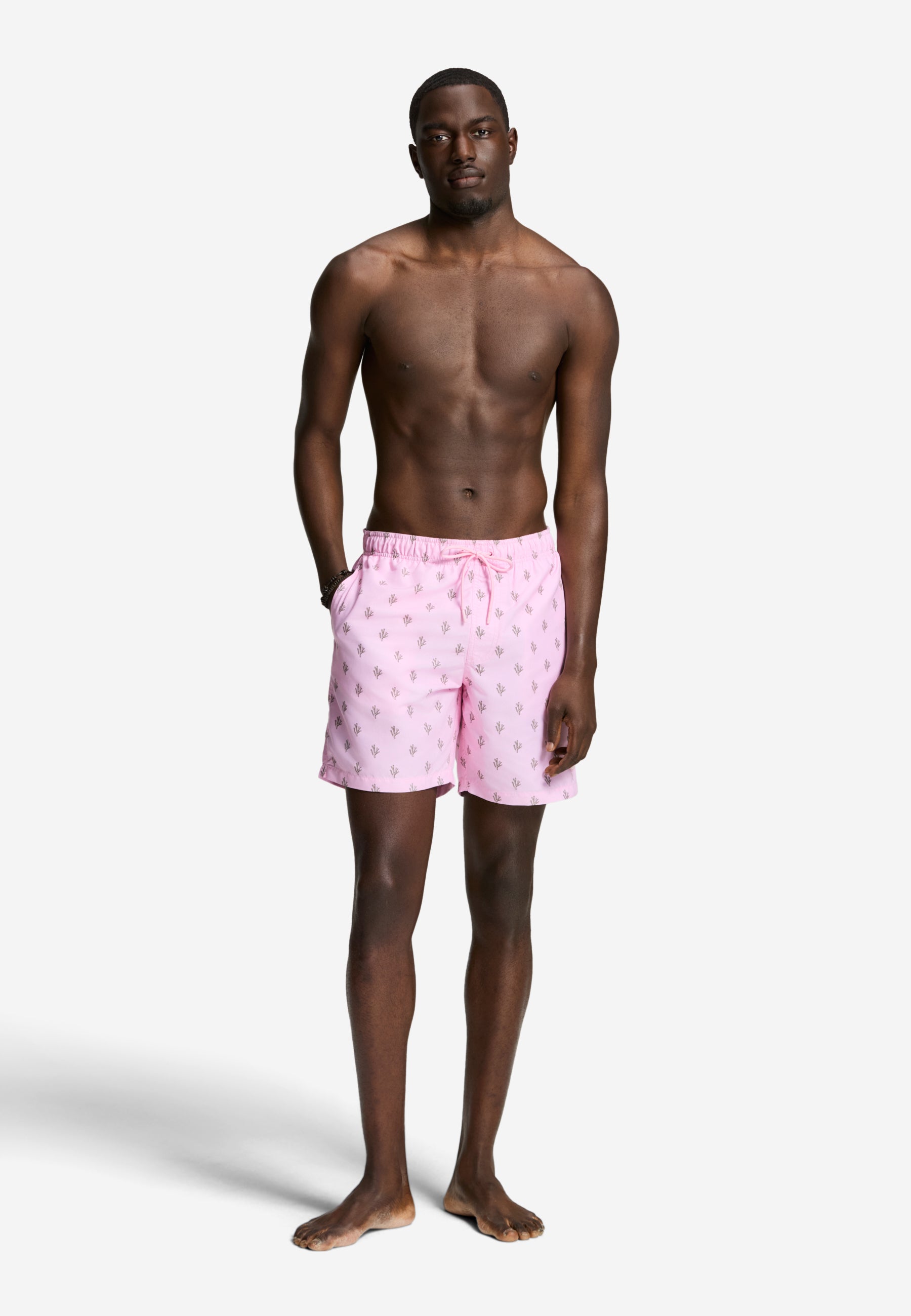 MIKE swim shorts sketched coral | pink smoke