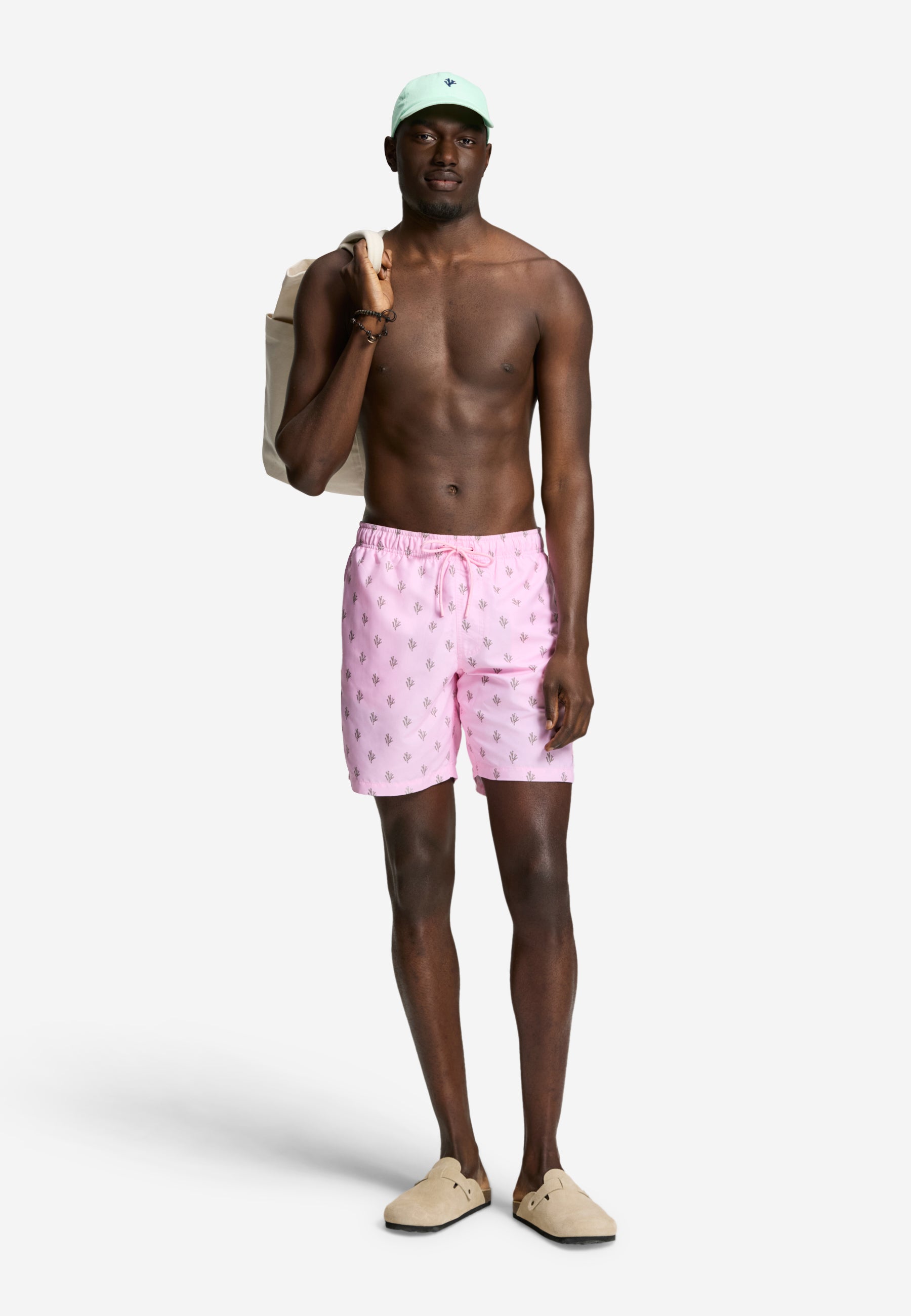MIKE swim shorts sketched coral | pink smoke