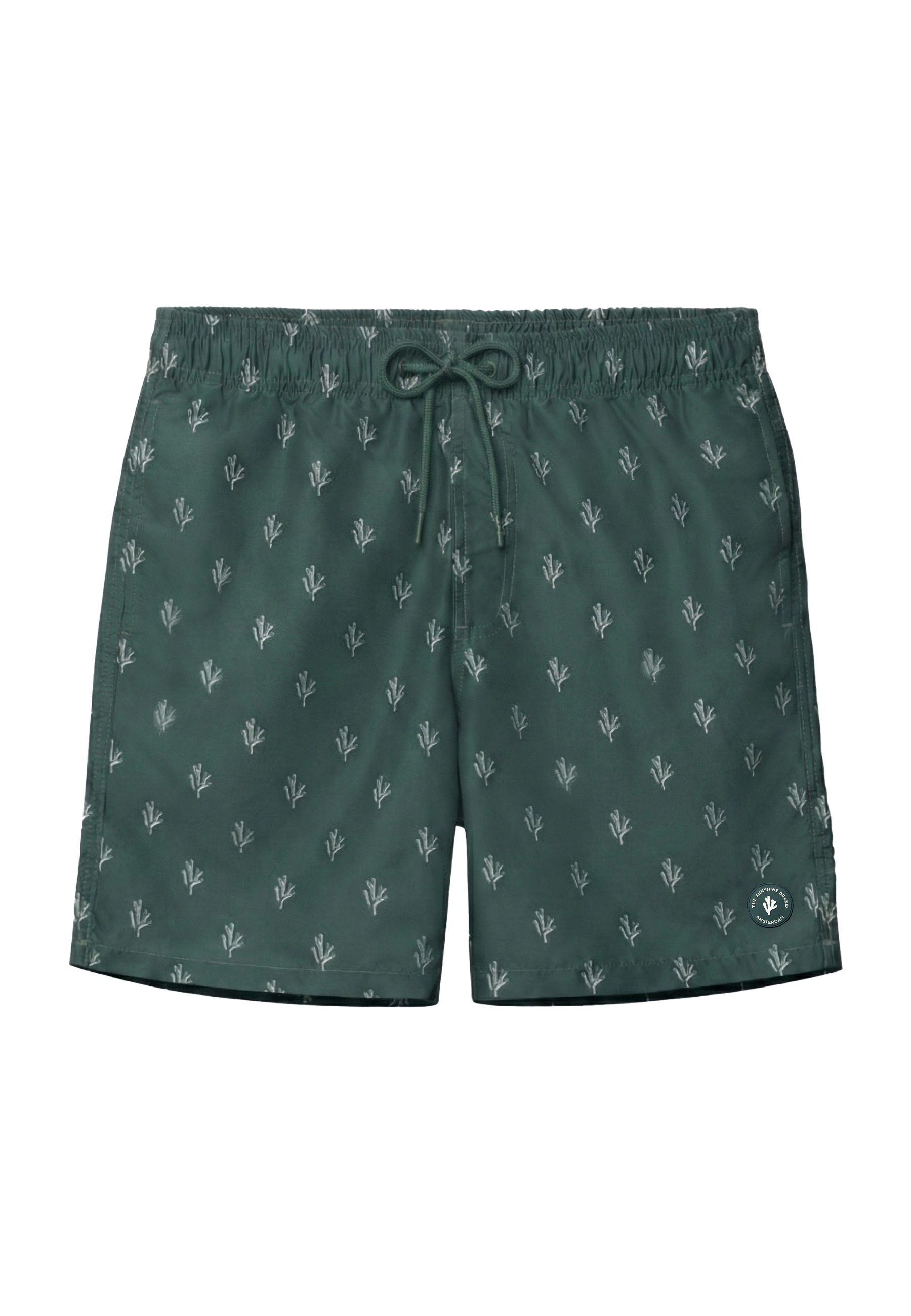 MIKE swim shorts sketched coral | green leaf - Shiwi