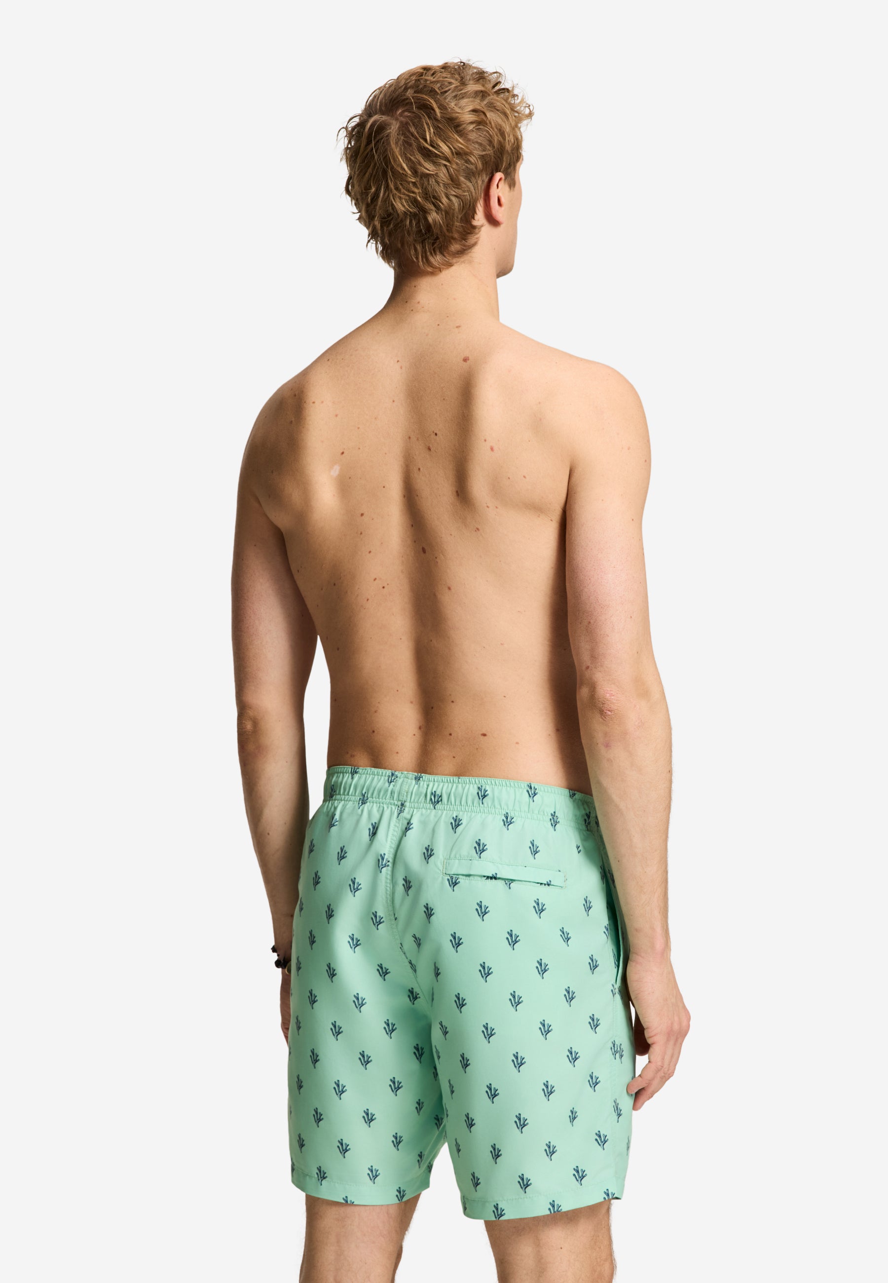 MIKE swim shorts sketched coral | green jade