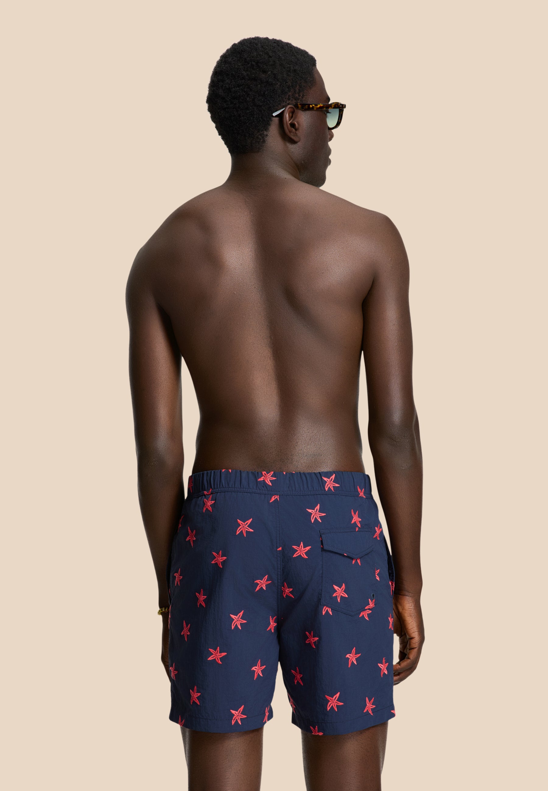 NICK QUICK DRY swim shorts starfish embro | blue navy