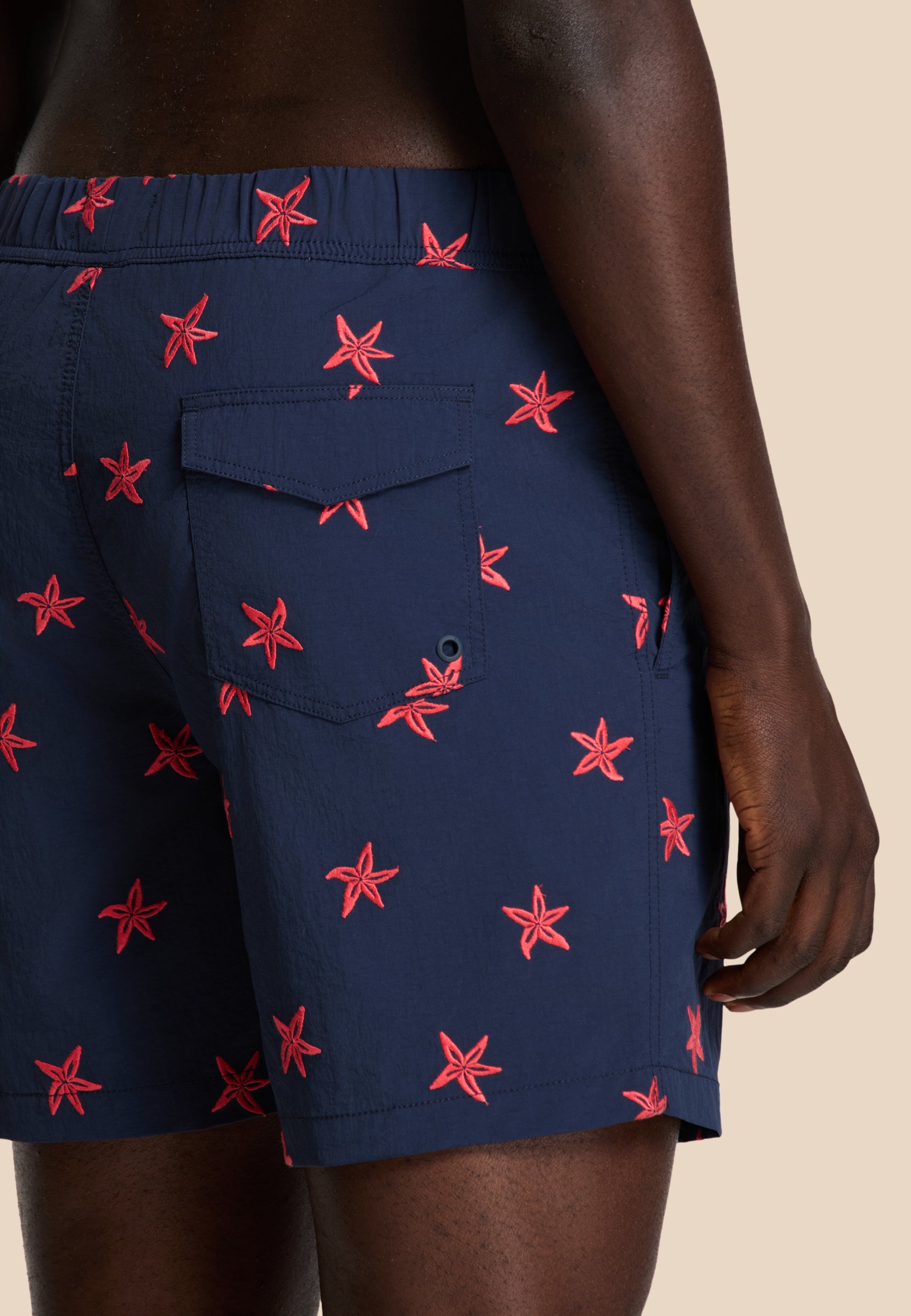 NICK QUICK DRY swim shorts starfish embro | blue navy