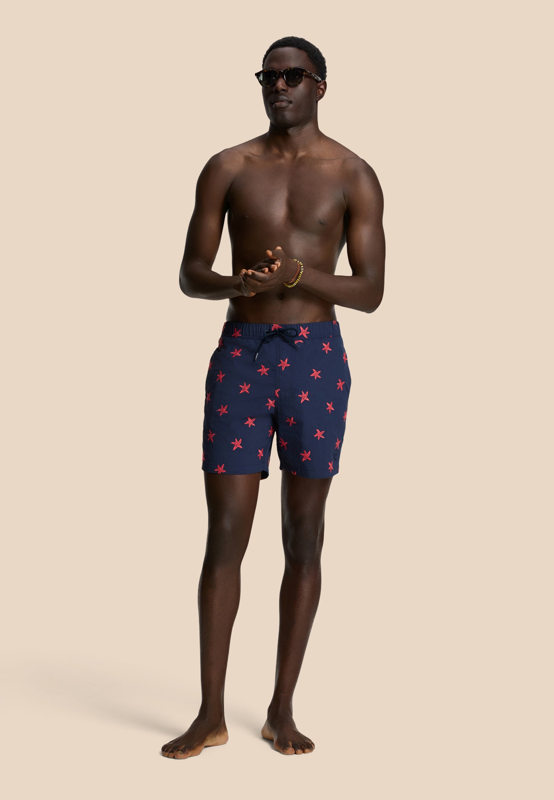NICK QUICK DRY swim shorts starfish embro | blue navy