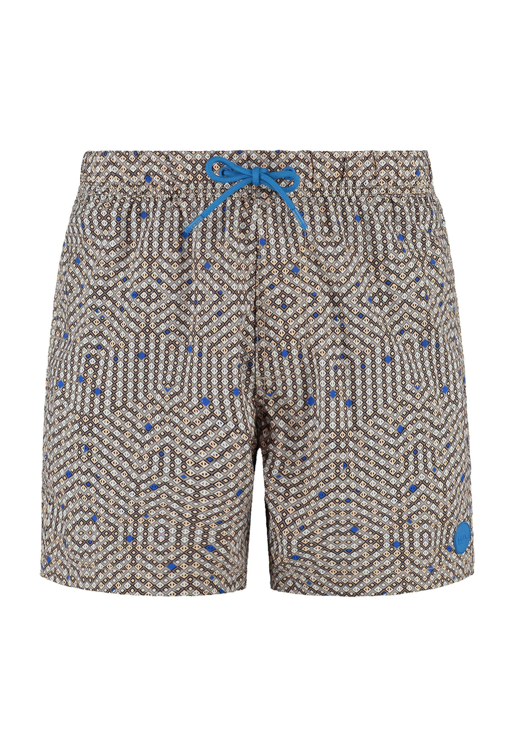 NICK QUICK DRY zwembroek geo storm | beige