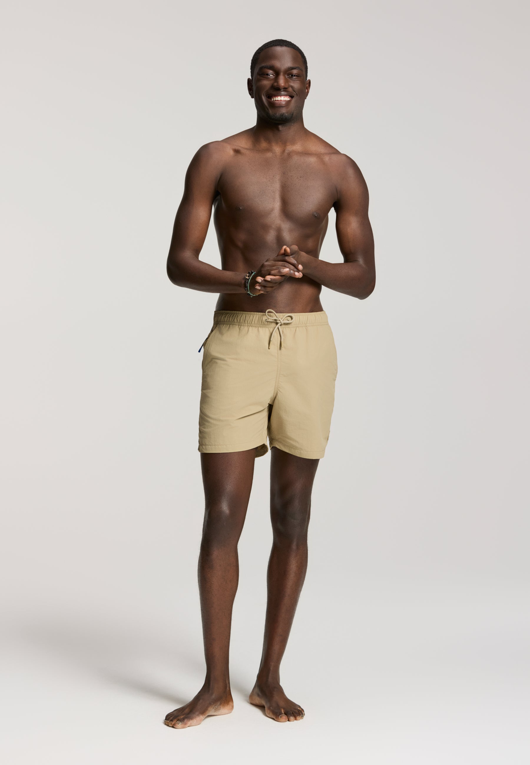 NATE QUICK DRY swim shorts solid | beige rock
