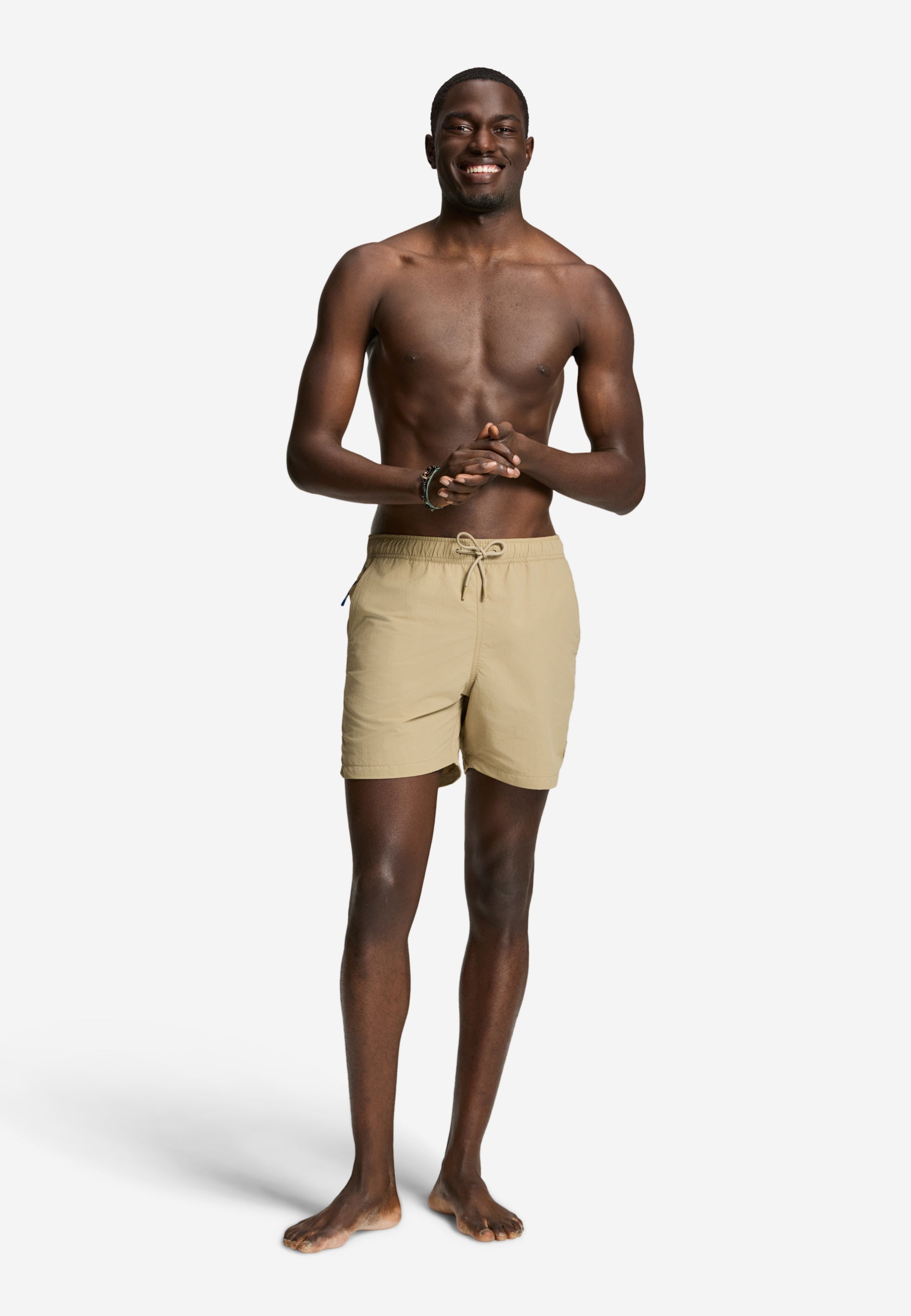 NATE QUICK DRY swim shorts solid | beige rock
