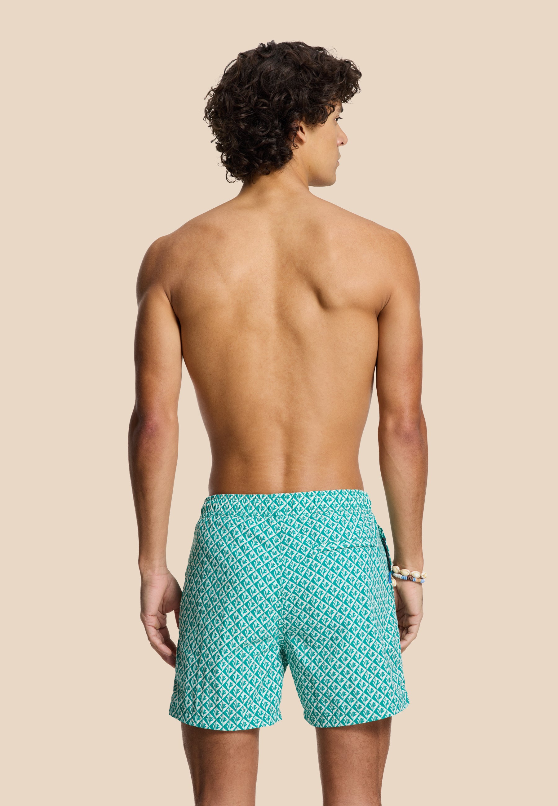 NATE QUICK DRY zwembroek coral revers | blauw