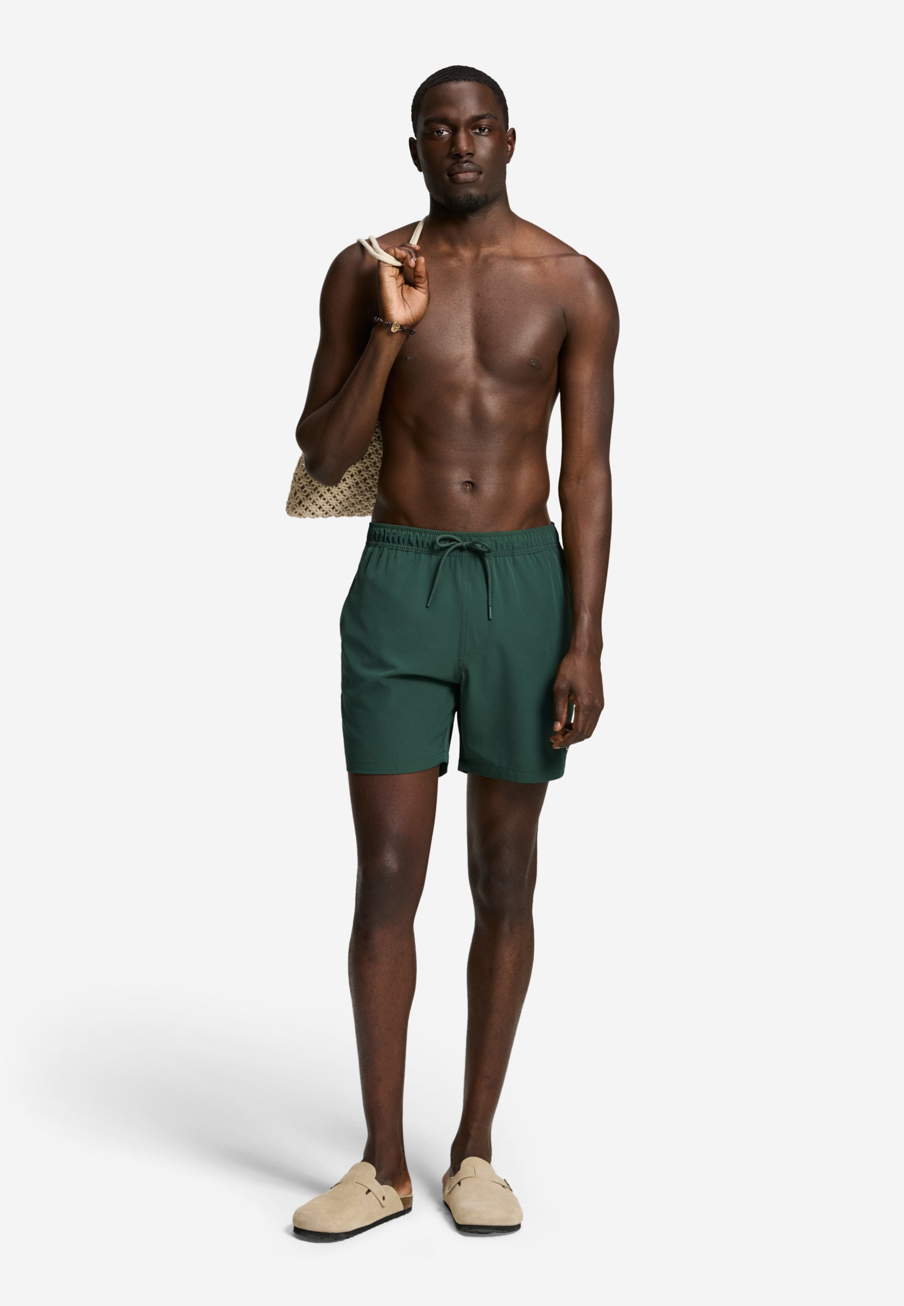 SCOTT STRETCH swim shorts solid | green leaf
