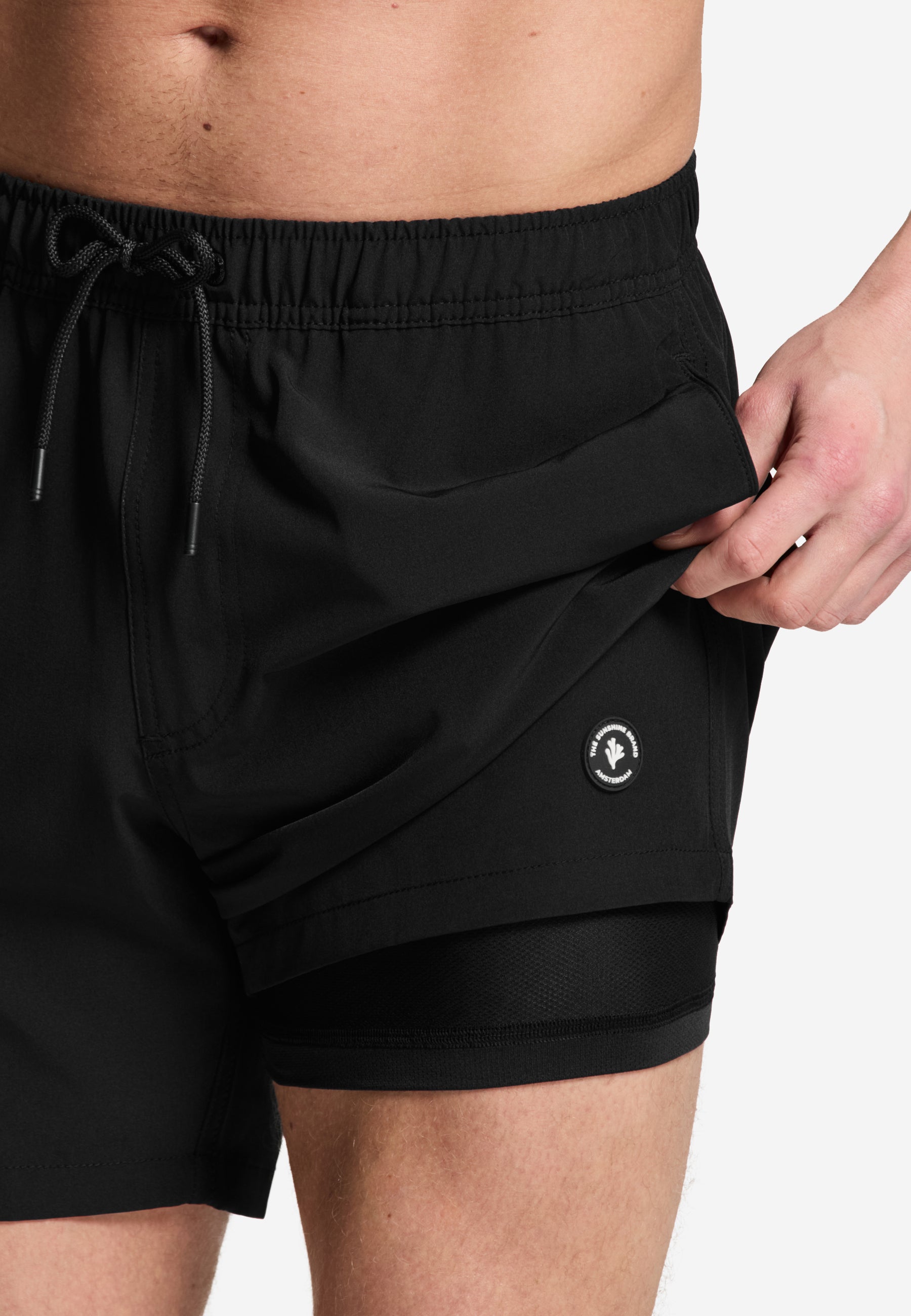 SCOTT STRETCH zwembroek effen | black