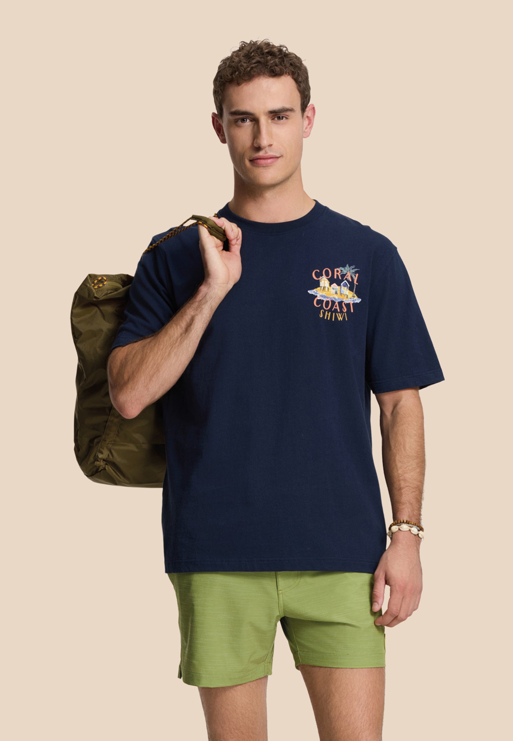 OWEN swim shorts solid | green fern