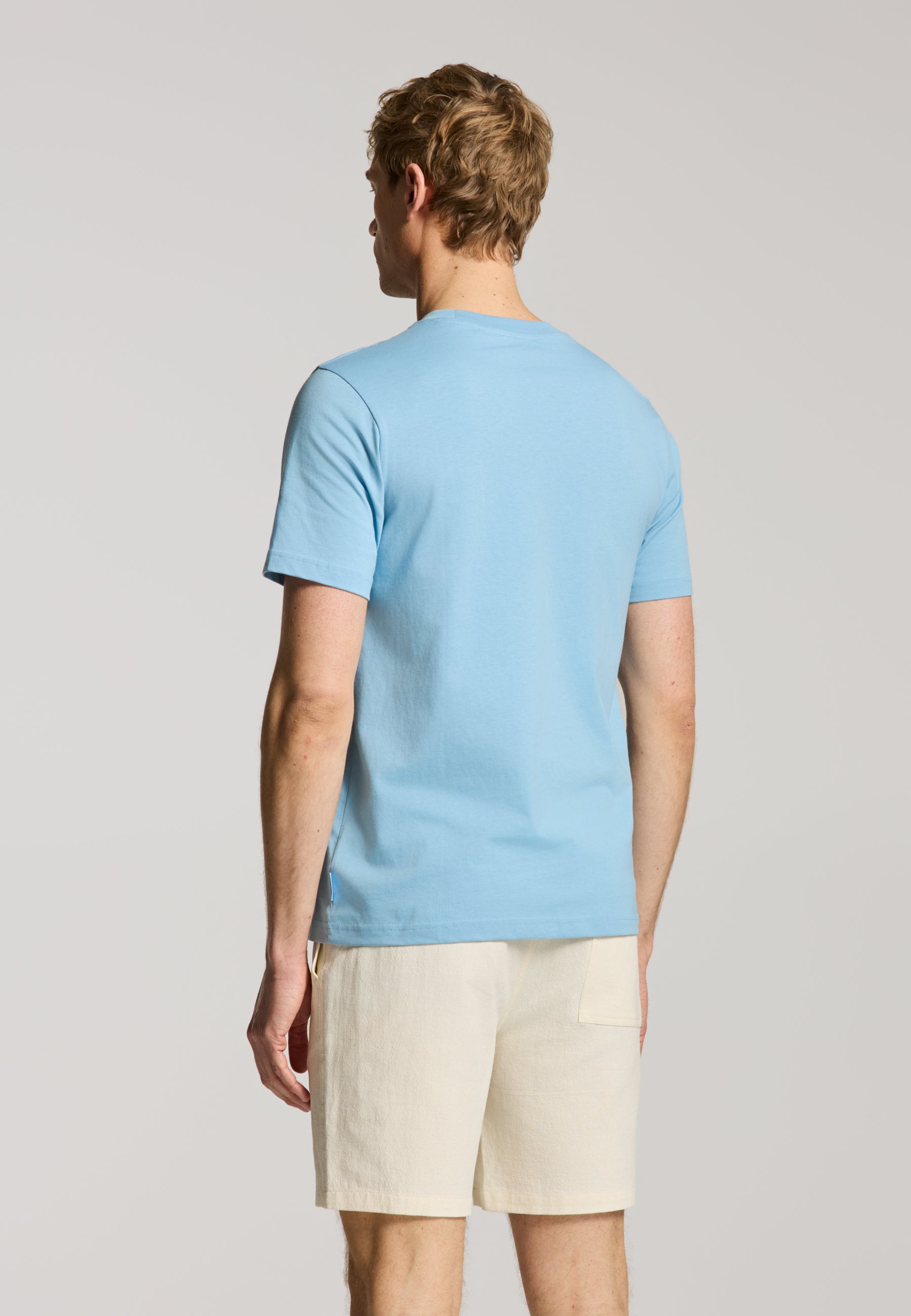 LIAM regular fit painted coral t-shirt | blue harbor