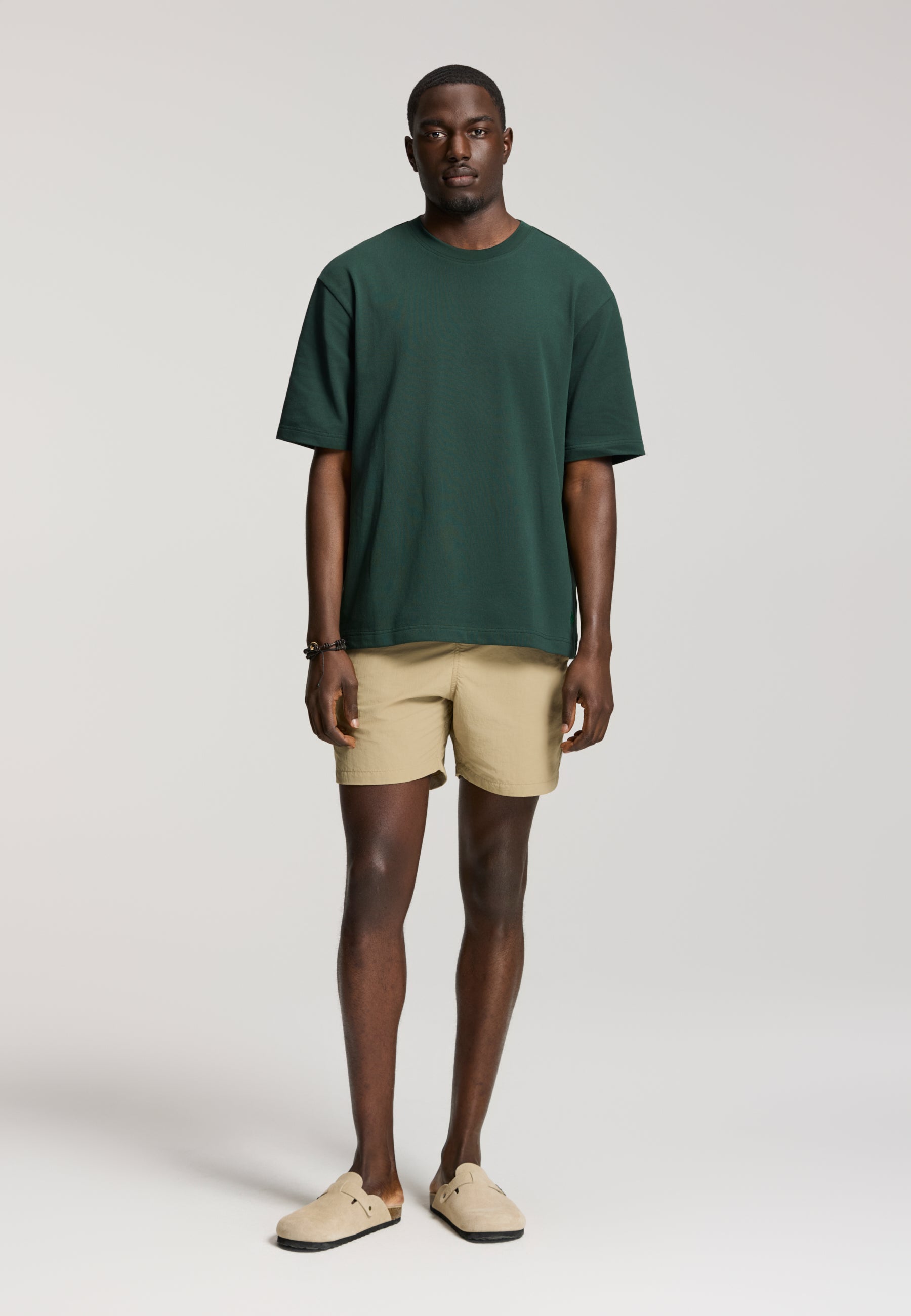 FINN relaxed fit pique t-shirt | green leaf