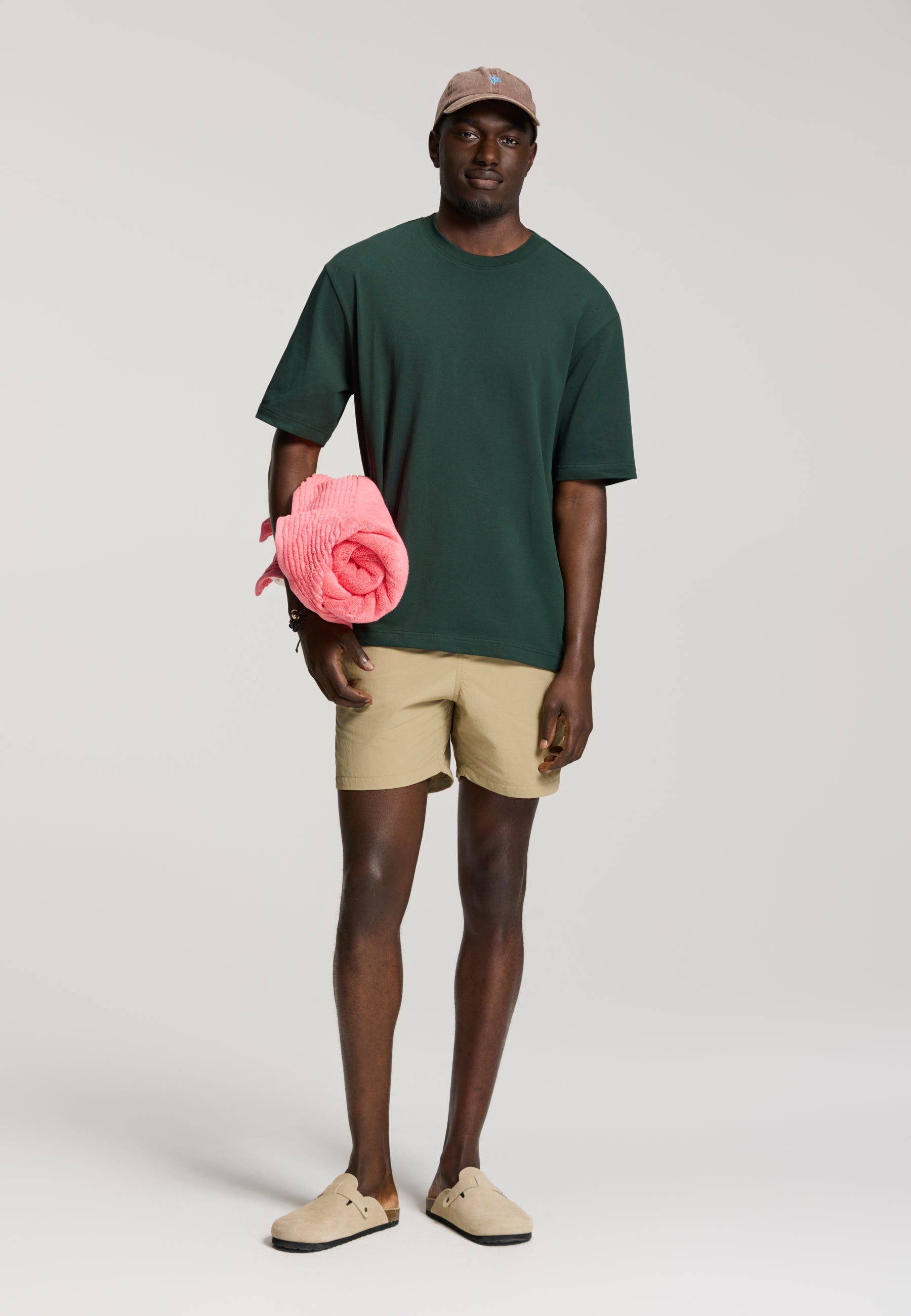FINN relaxed fit pique t-shirt | green leaf