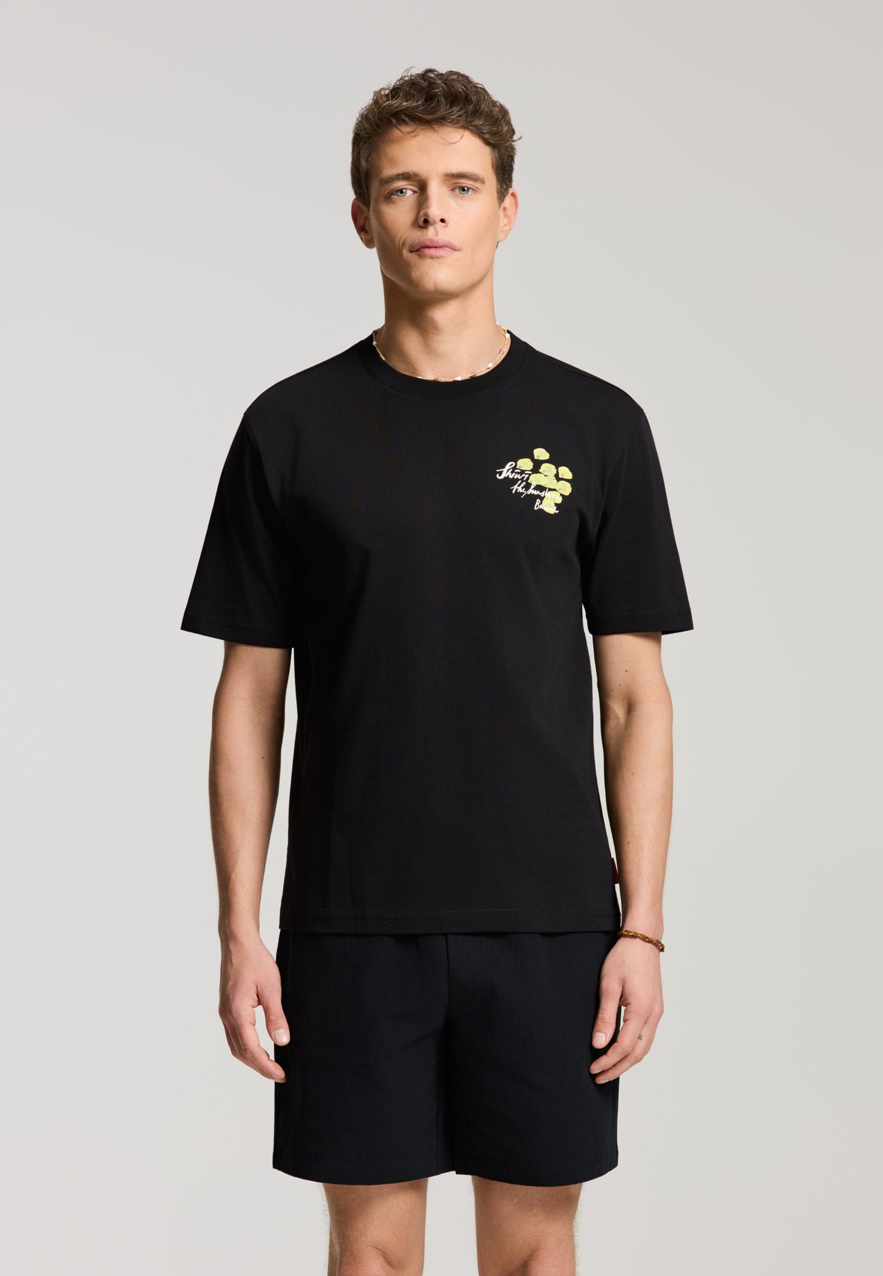 JOSH shorts crepe structure | black